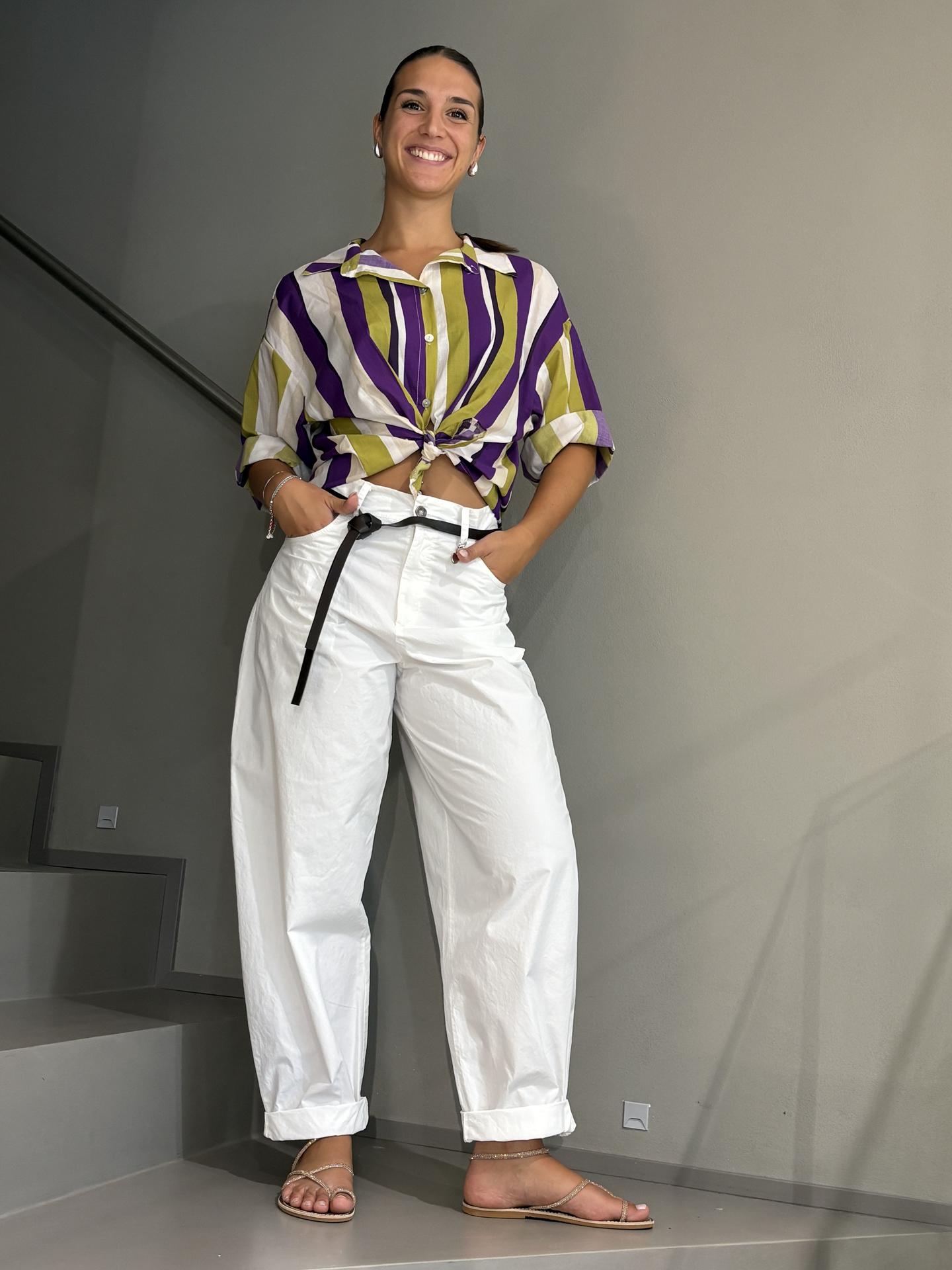 PANTALONE SUSY MIX 60285TL BIANCO