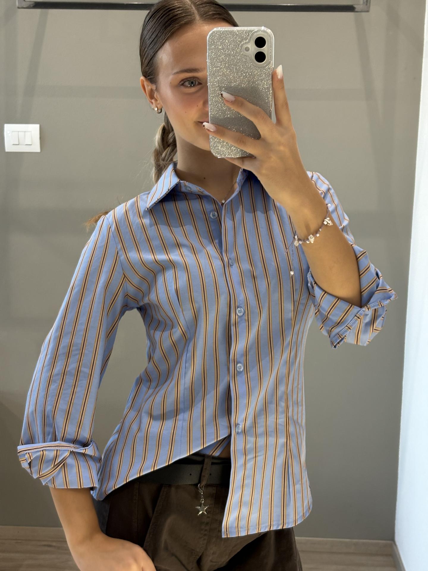 CAMICIA SUSY MIX 748F12 AZZURRO