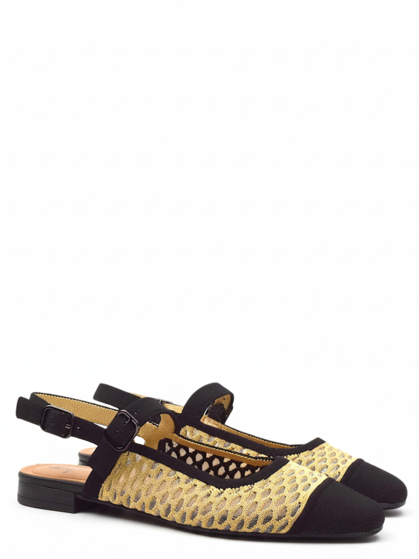 SANDALO BASSO MISS ELASTIC 75018 BEIGE/NERO