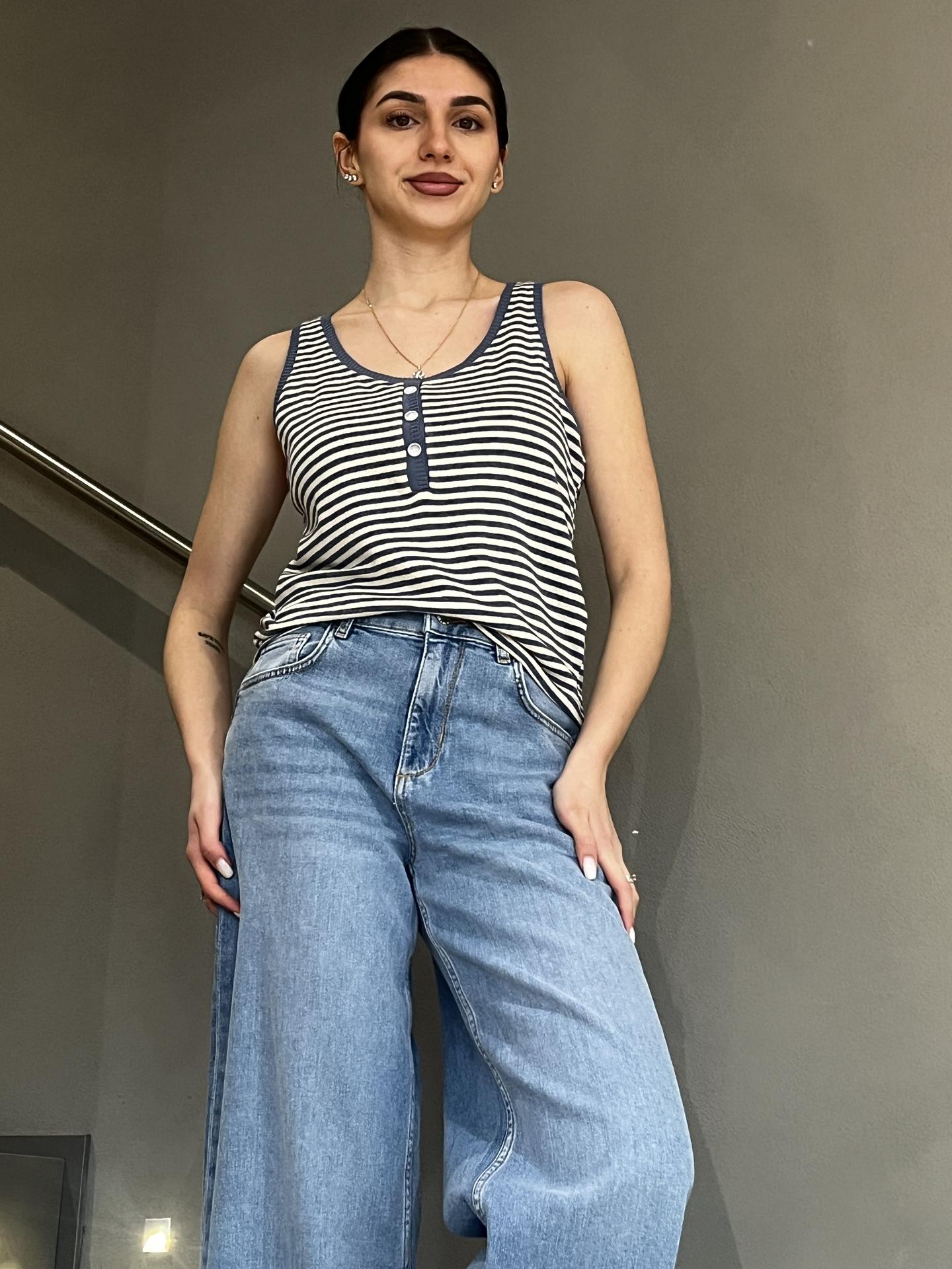 MAGLIA KOCCA AGAPIO BEIGE/BLU