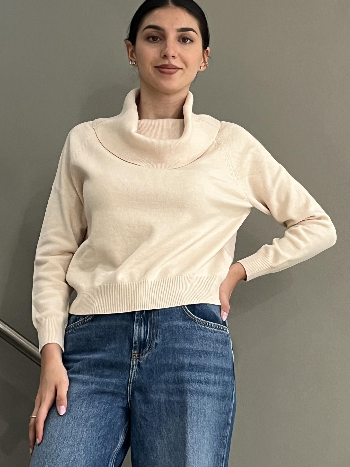 MAGLIA KOCCA AVIERA BEIGE