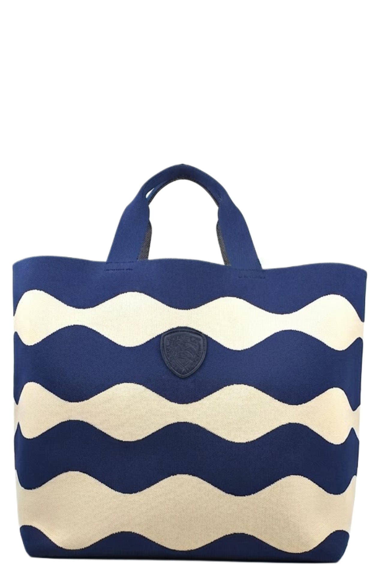 BORSA BLAUER BASKET BEIGE/BLU