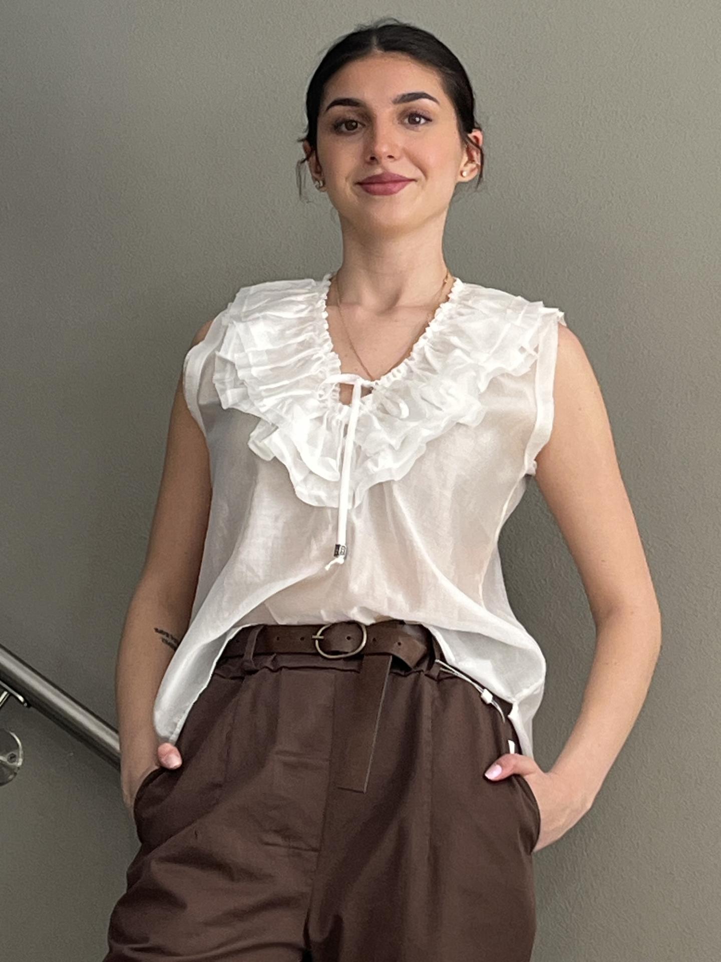 MAGLIA TWO-WAY BL25SE1281 BIANCO