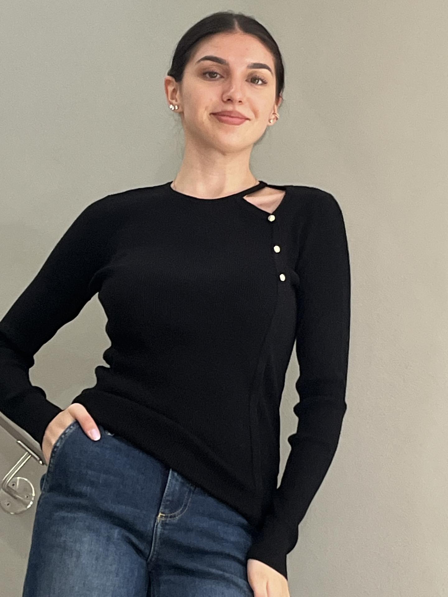 MAGLIA KOCCA BREDELE NERO