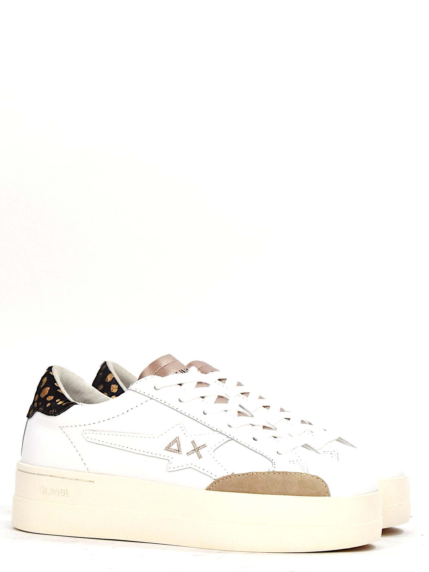 SNEAKERS SUN68 BZ44223 BIANCO/ORO