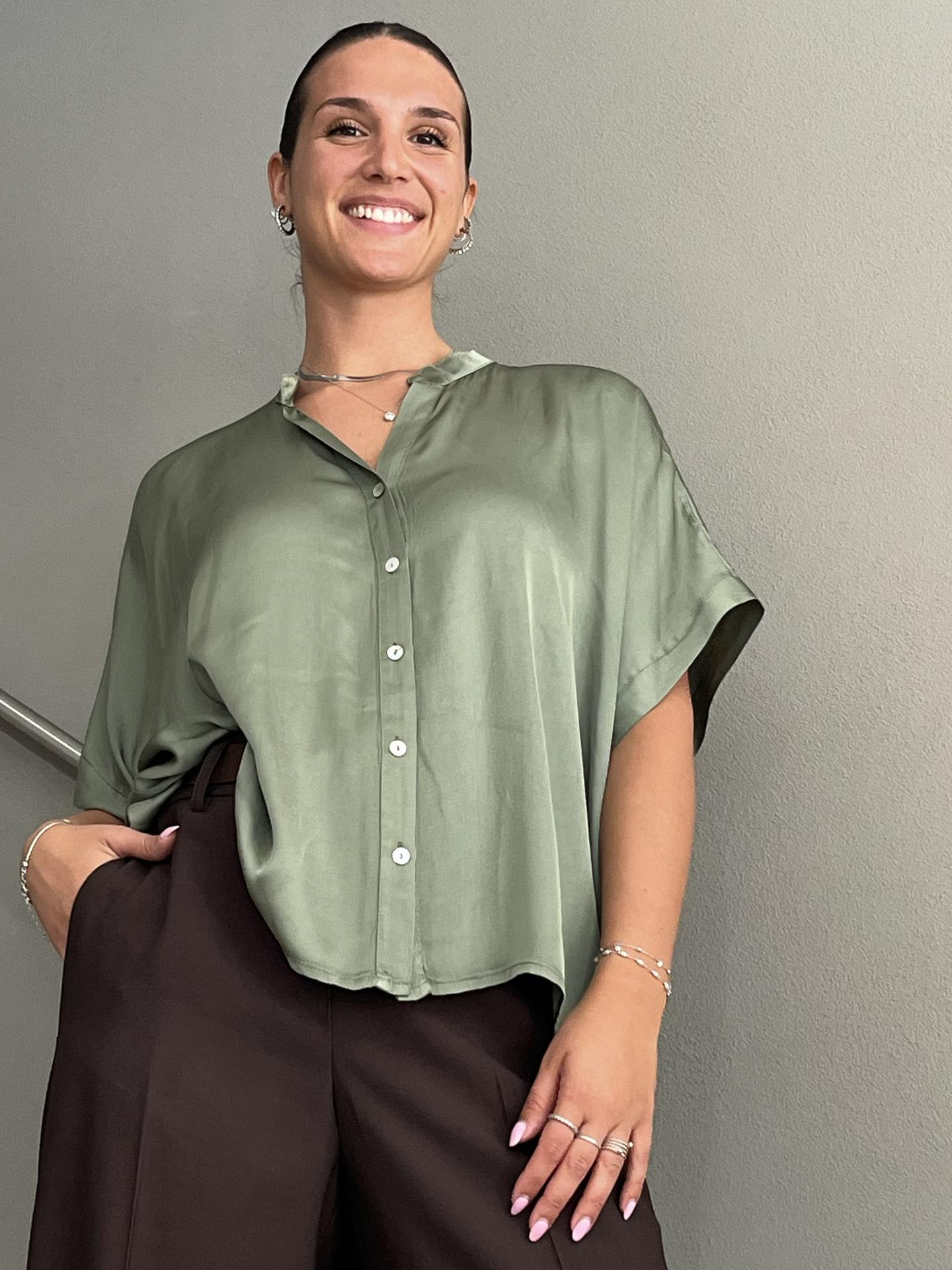 CAMICIA MOTEL C125C05Q VERDE