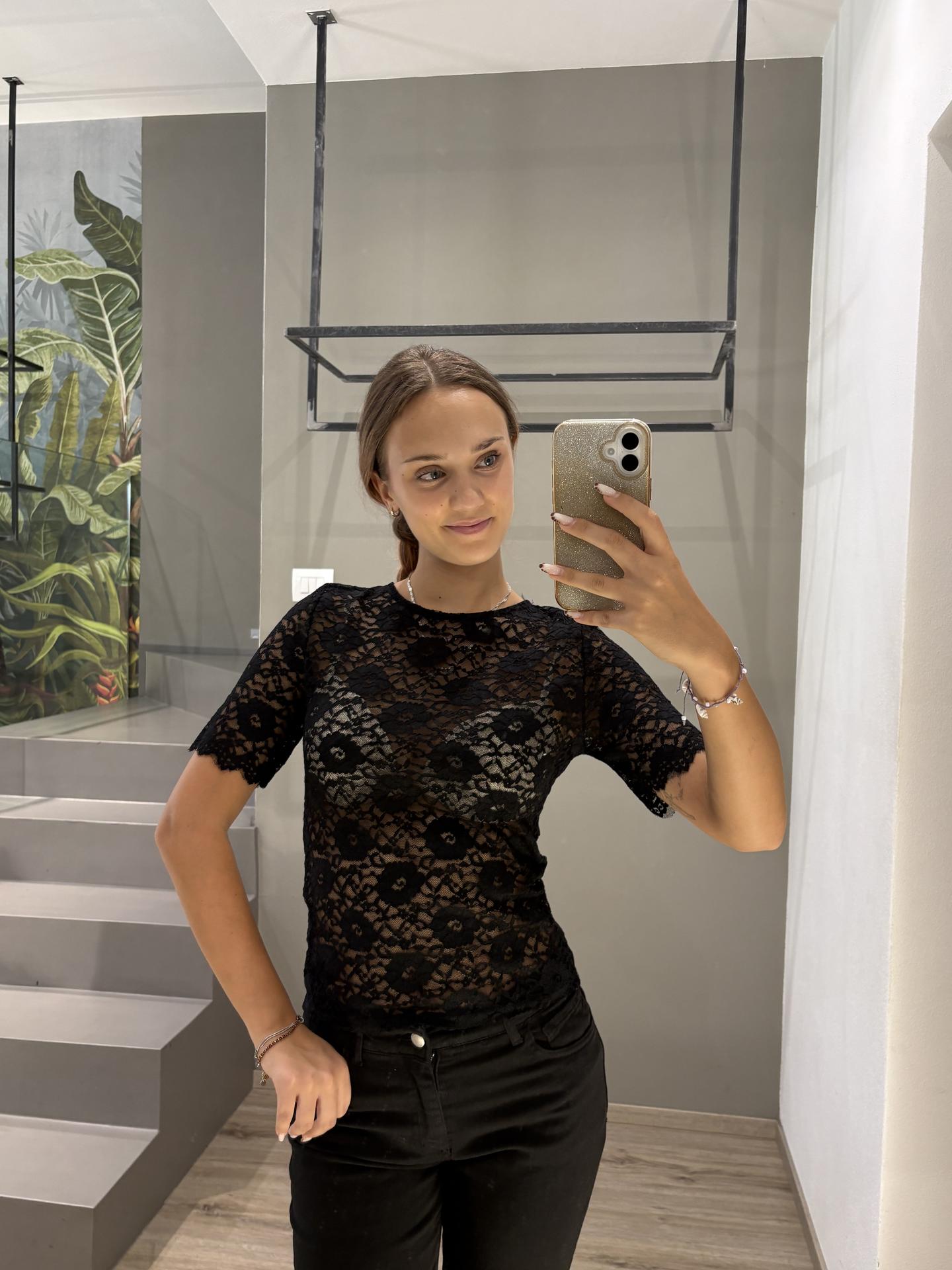 MAGLIA SUSY MIX C2241W NERO