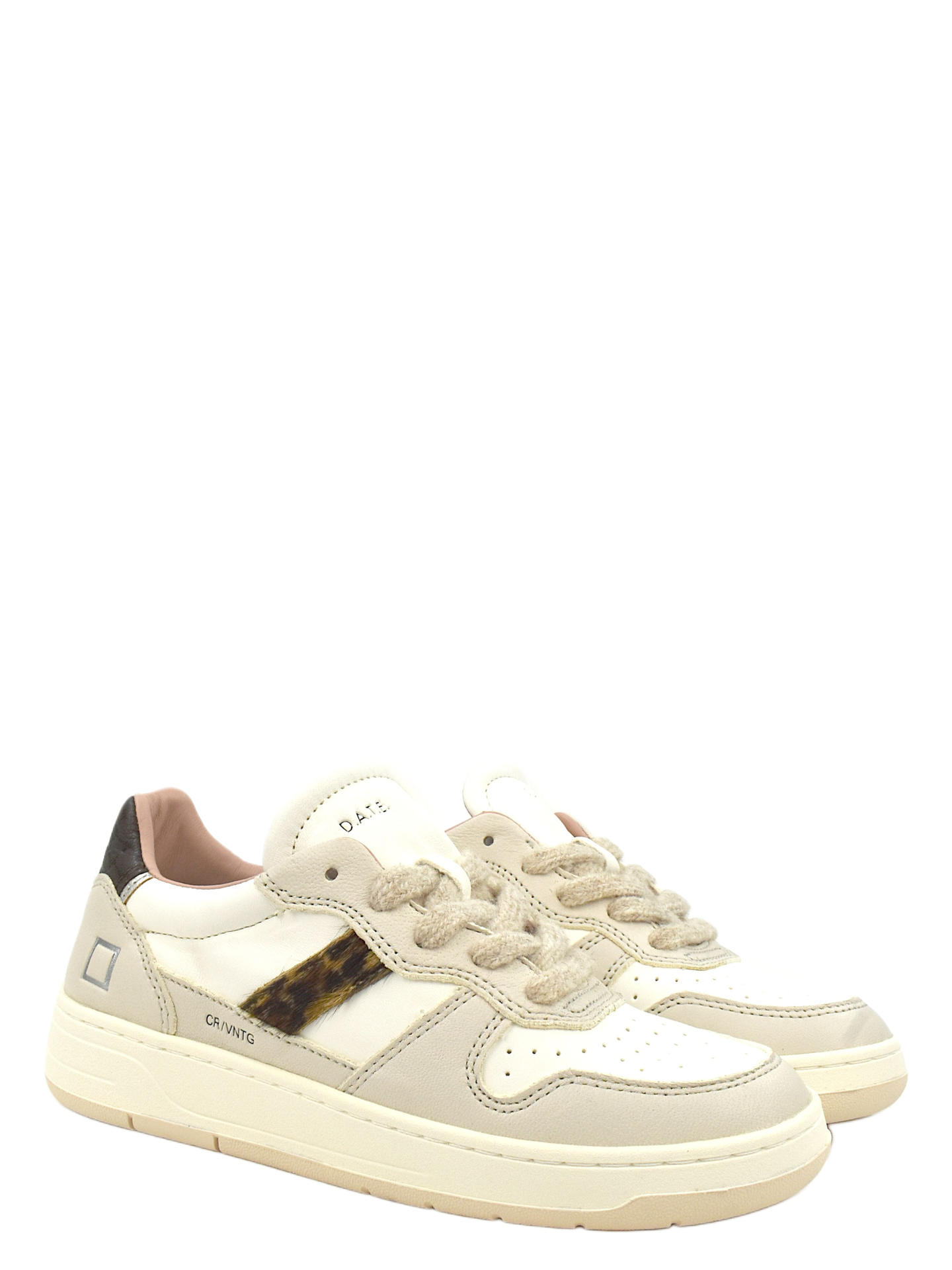 SNEAKERS D.A.T.E C2VNIL BIANCO/MARRONE