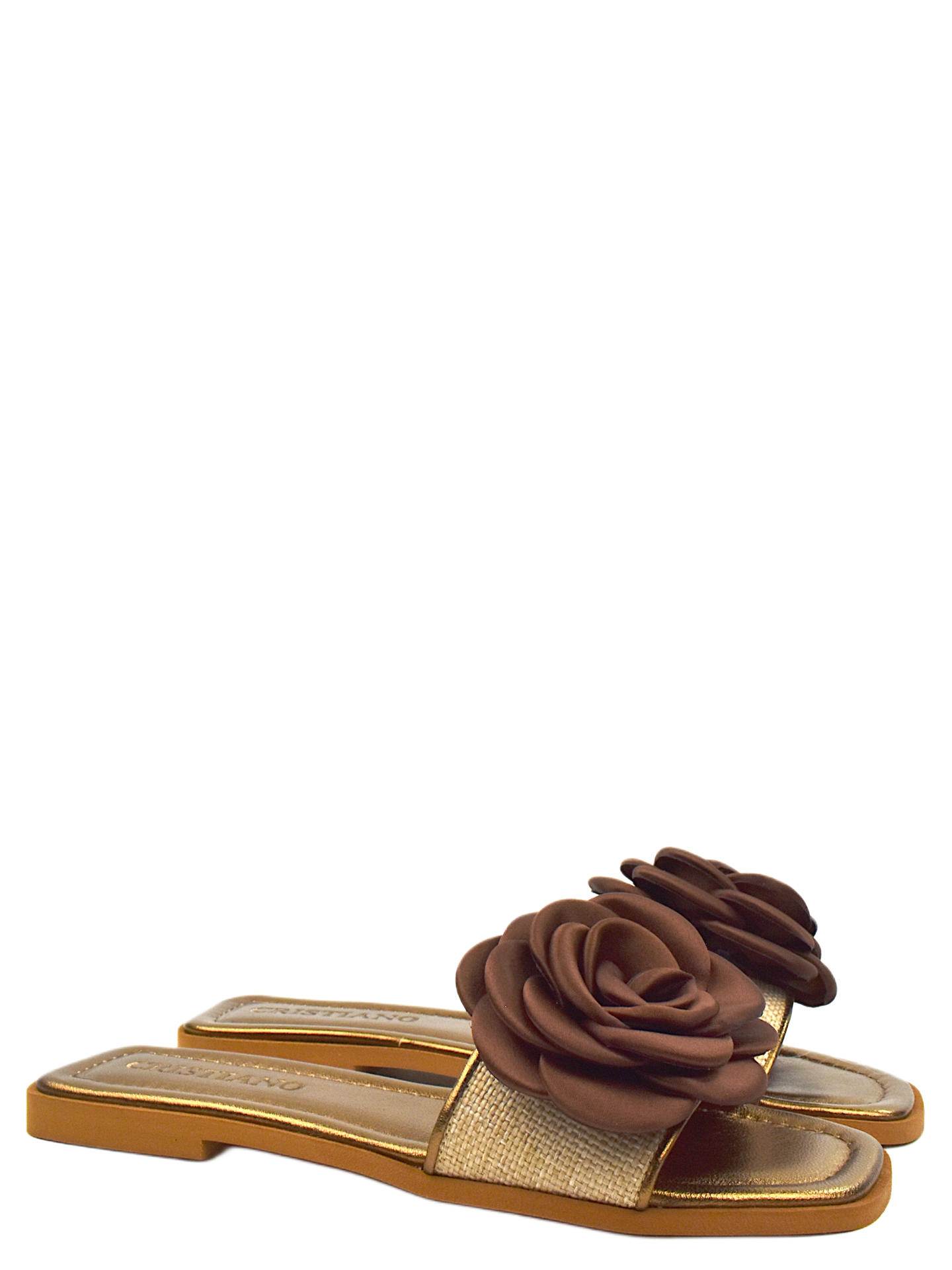 SANDALO BASSO CRISTIANO CR33F BRONZO