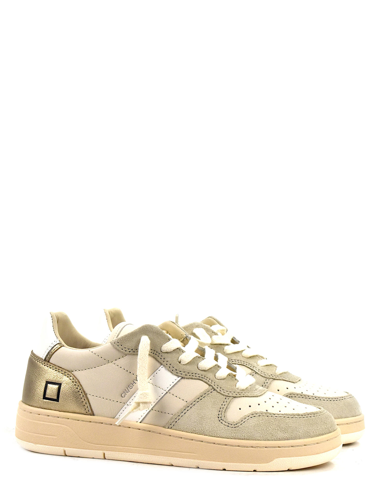 SNEAKERS D.A.T.E CRSH BIANCO/ORO