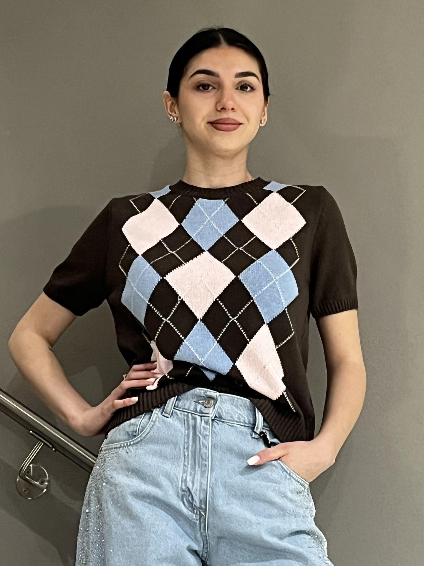 MAGLIA TENSIONE IN FIRENZE D75630 ROSA