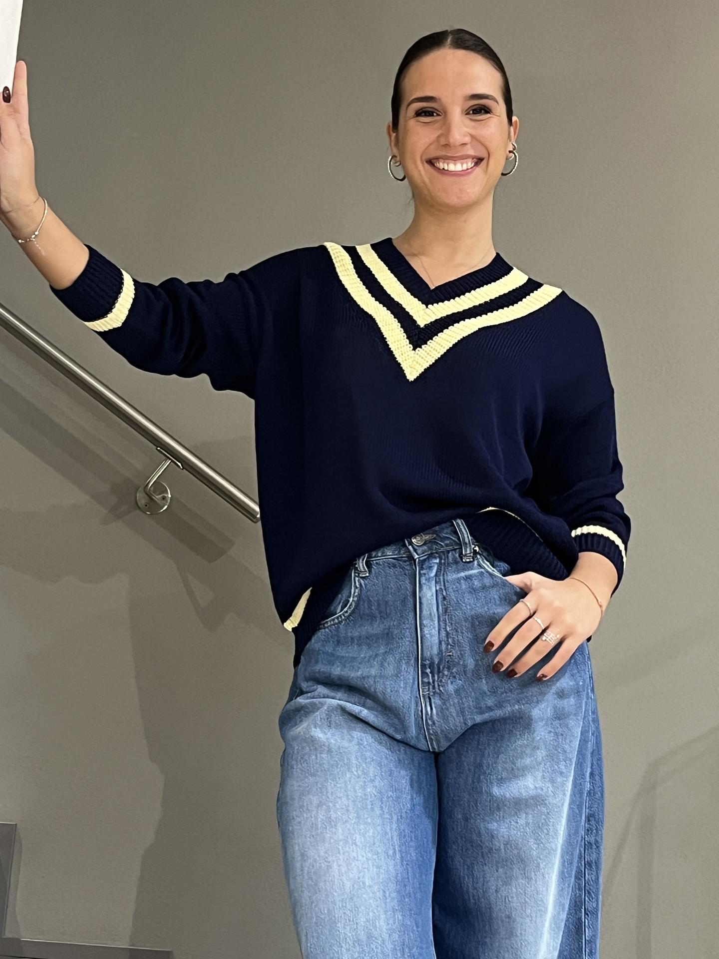 MAGLIA TENSIONE IN FIRENZE D90181 BLUE