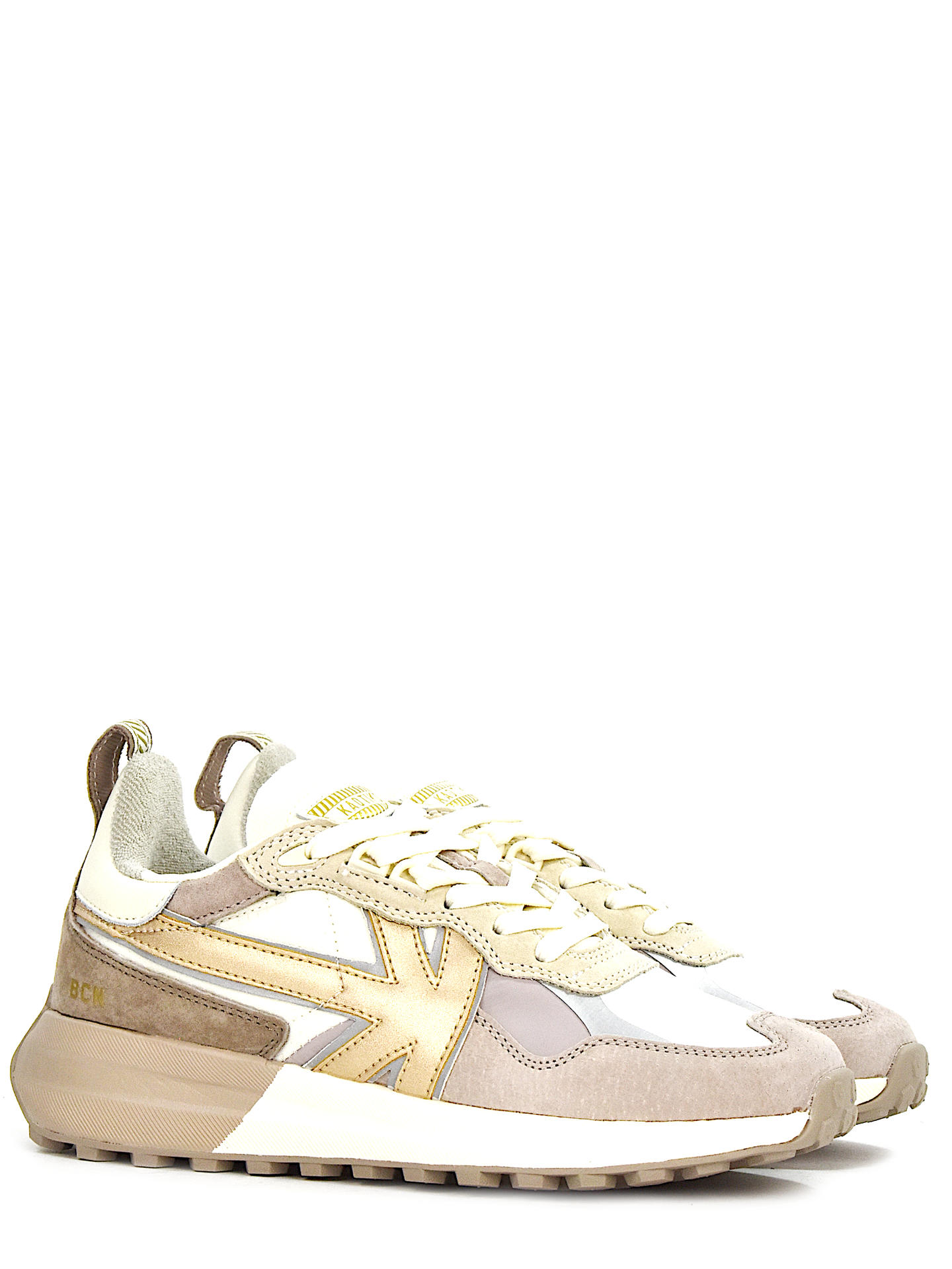 SNEAKERS KAOTIKO DETROIT BIANCO/ORO