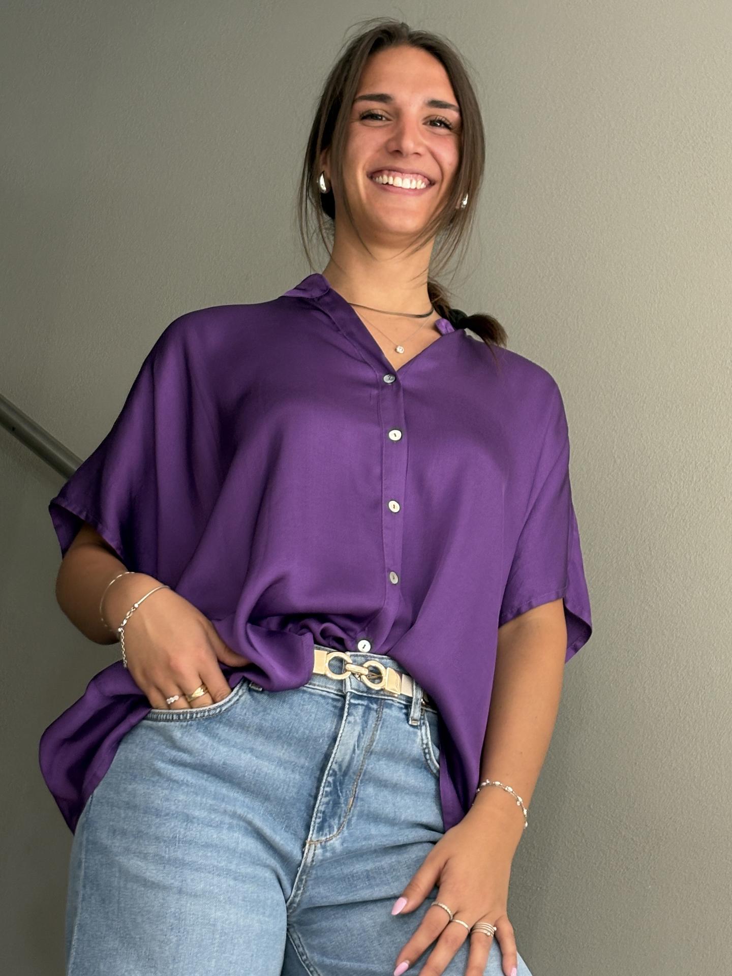 CAMICIA TENSIONE IN FIRENZE F5039C05Q VIOLA