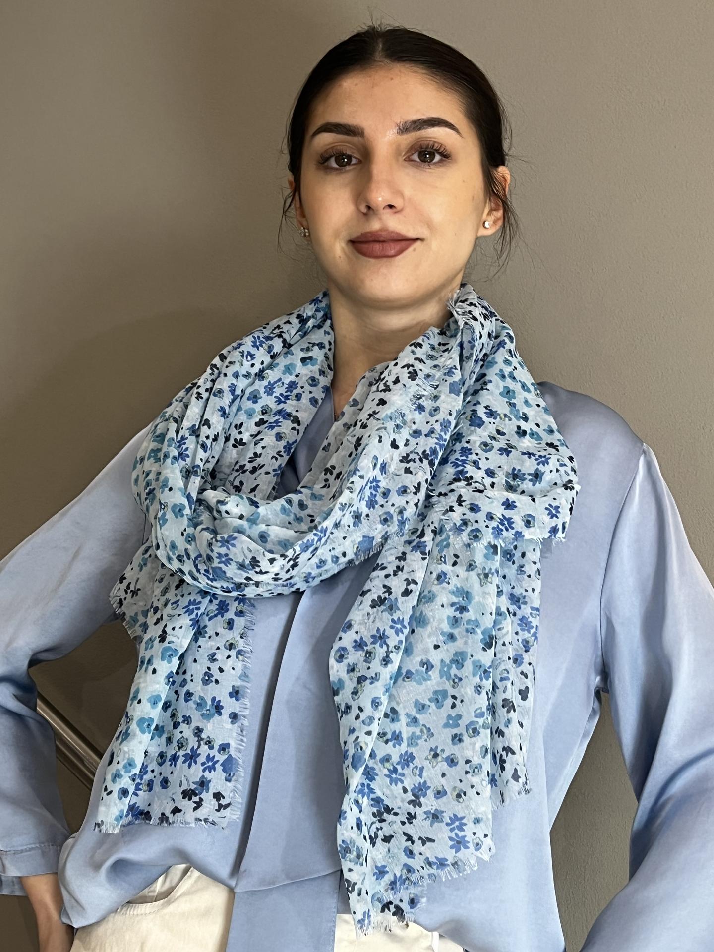 FOULARD MYASTREET GK6594 AZZURRO