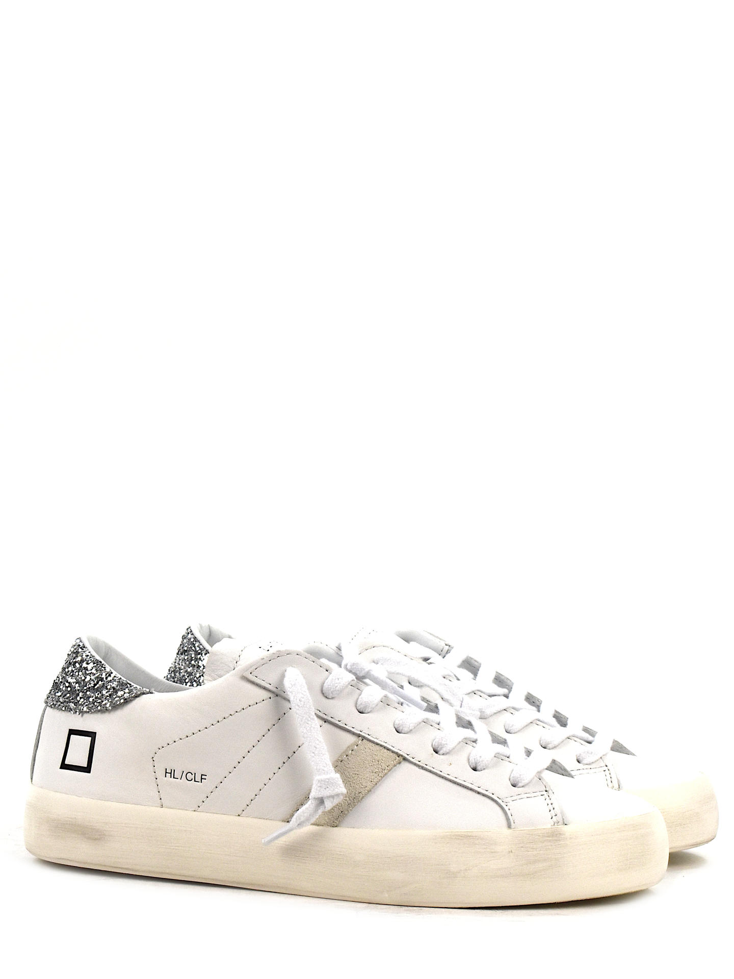 SNEAKERS D.A.T.E HLCAC BIANCO/ARGENTO