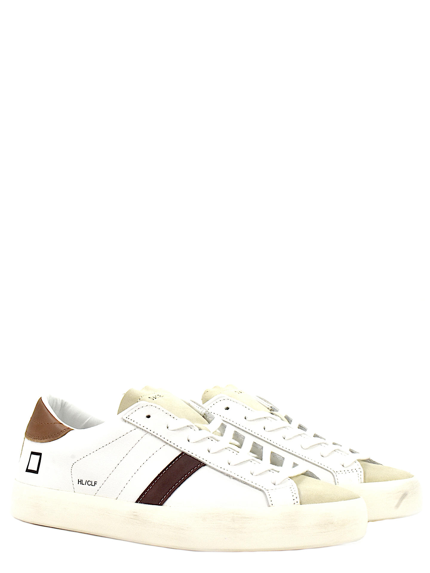 SNEAKERS D.A.T.E HLCAWI BIANCO/CUOIO