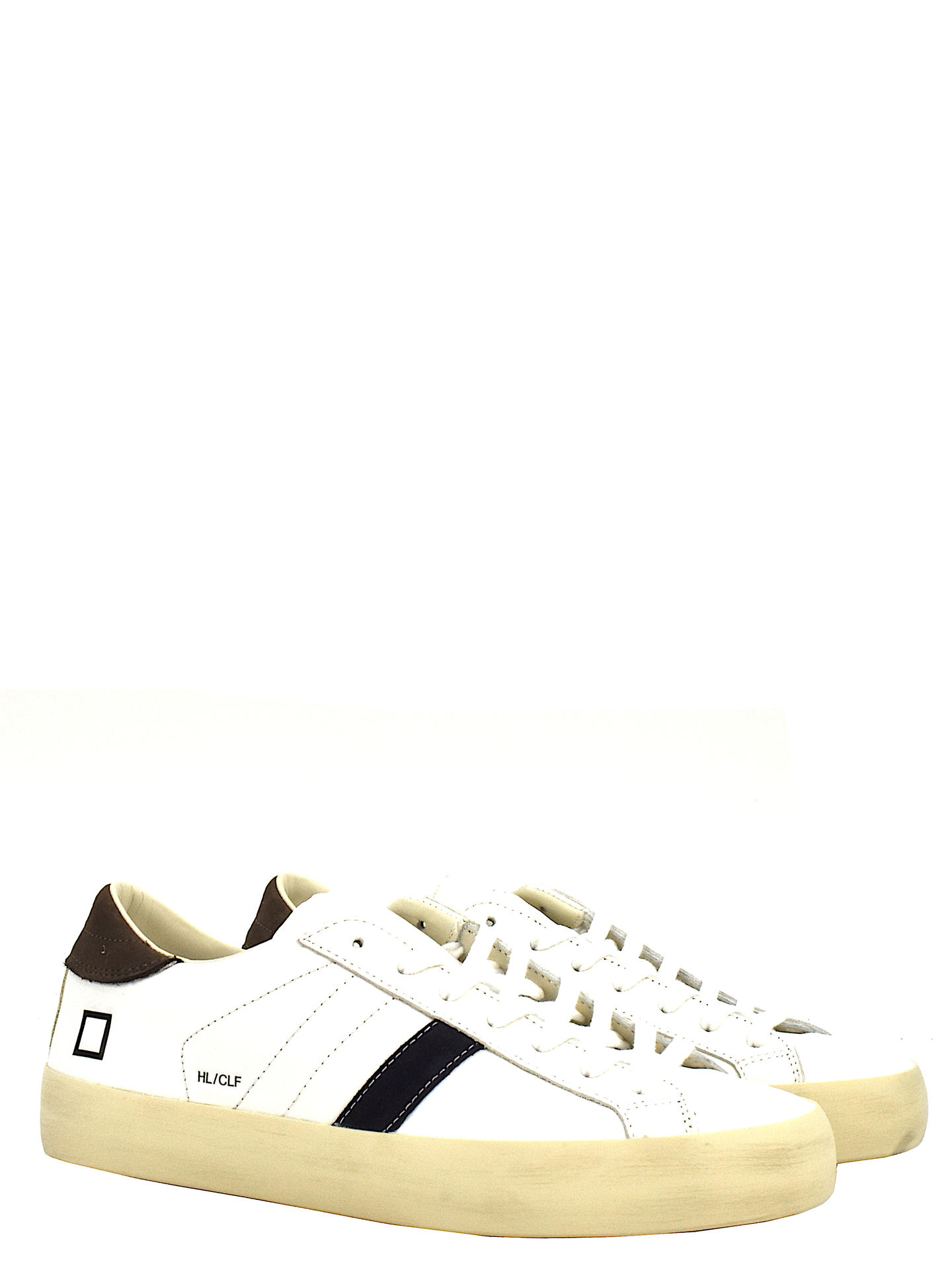 SNEAKERS D.A.T.E HLCAWN BIANCO/CUOIO