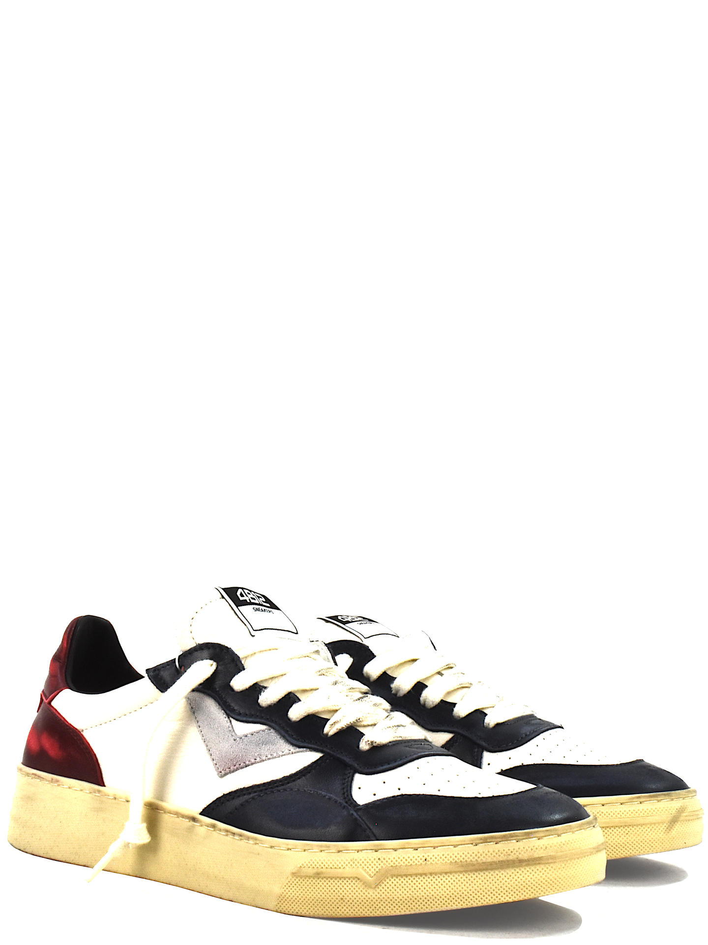 SNEAKERS 4B12 HYPERU115 BIANCO/BLU