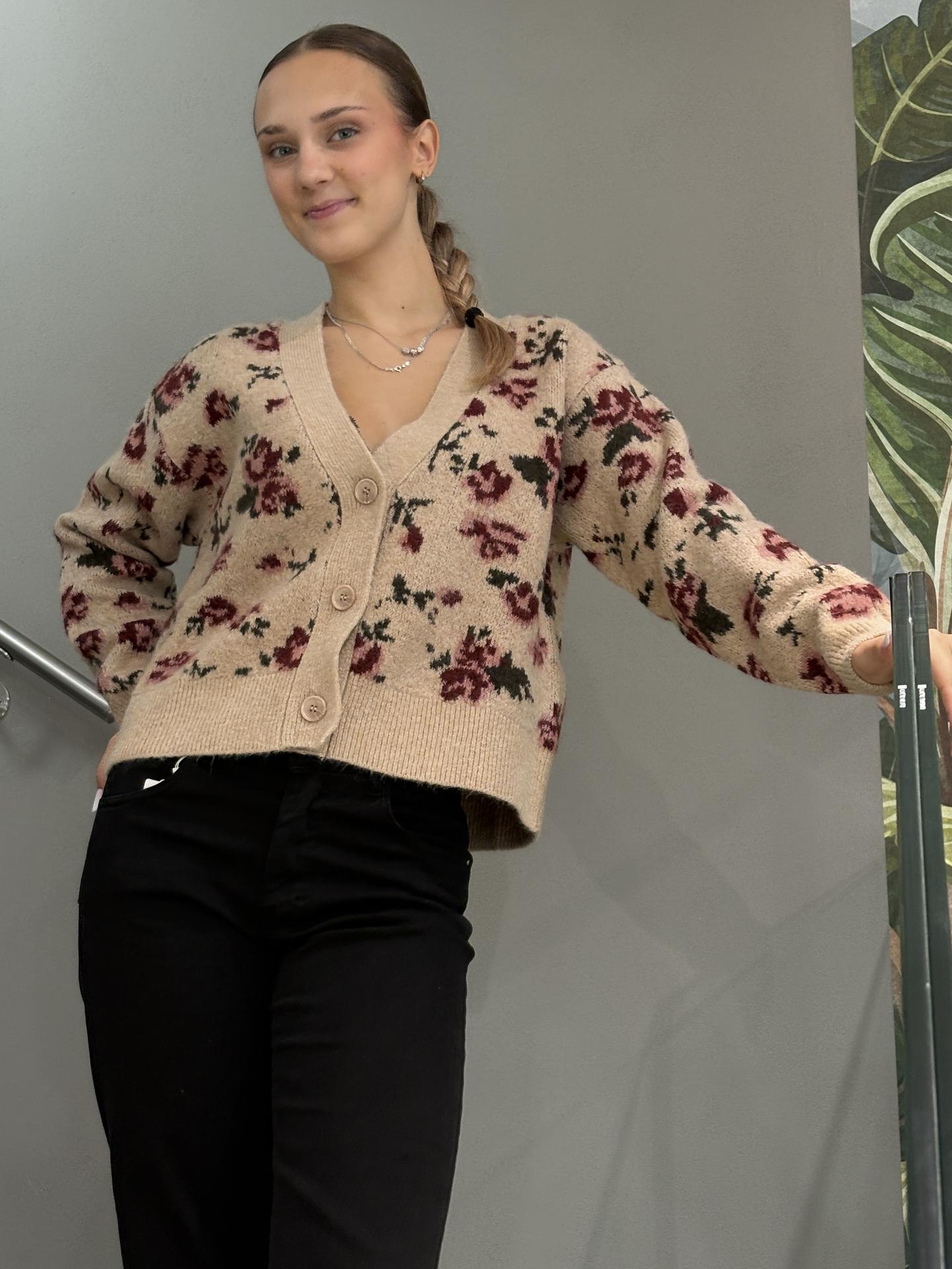 MAGLIA KOCCA INGO BEIGE/ROSSO
