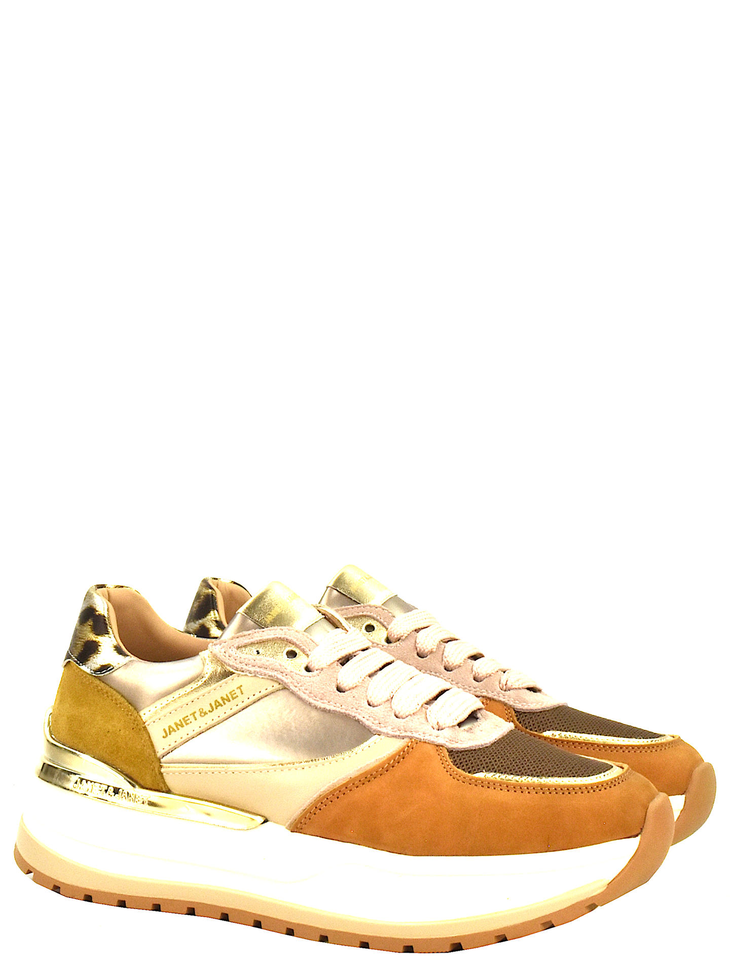 SNEAKERS JANET & JANET J411 CUOIO