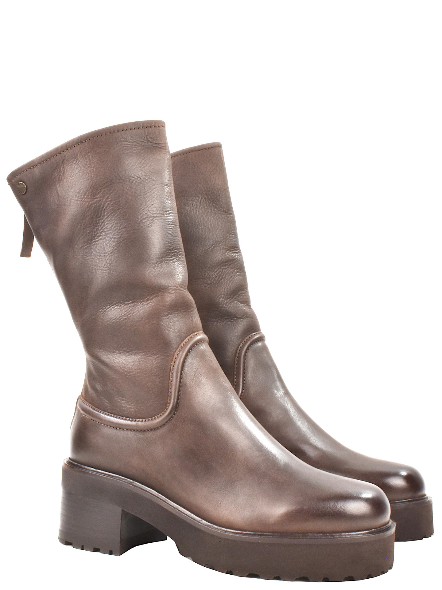 STIVALE BASSO JANET & JANET J482 MARRONE