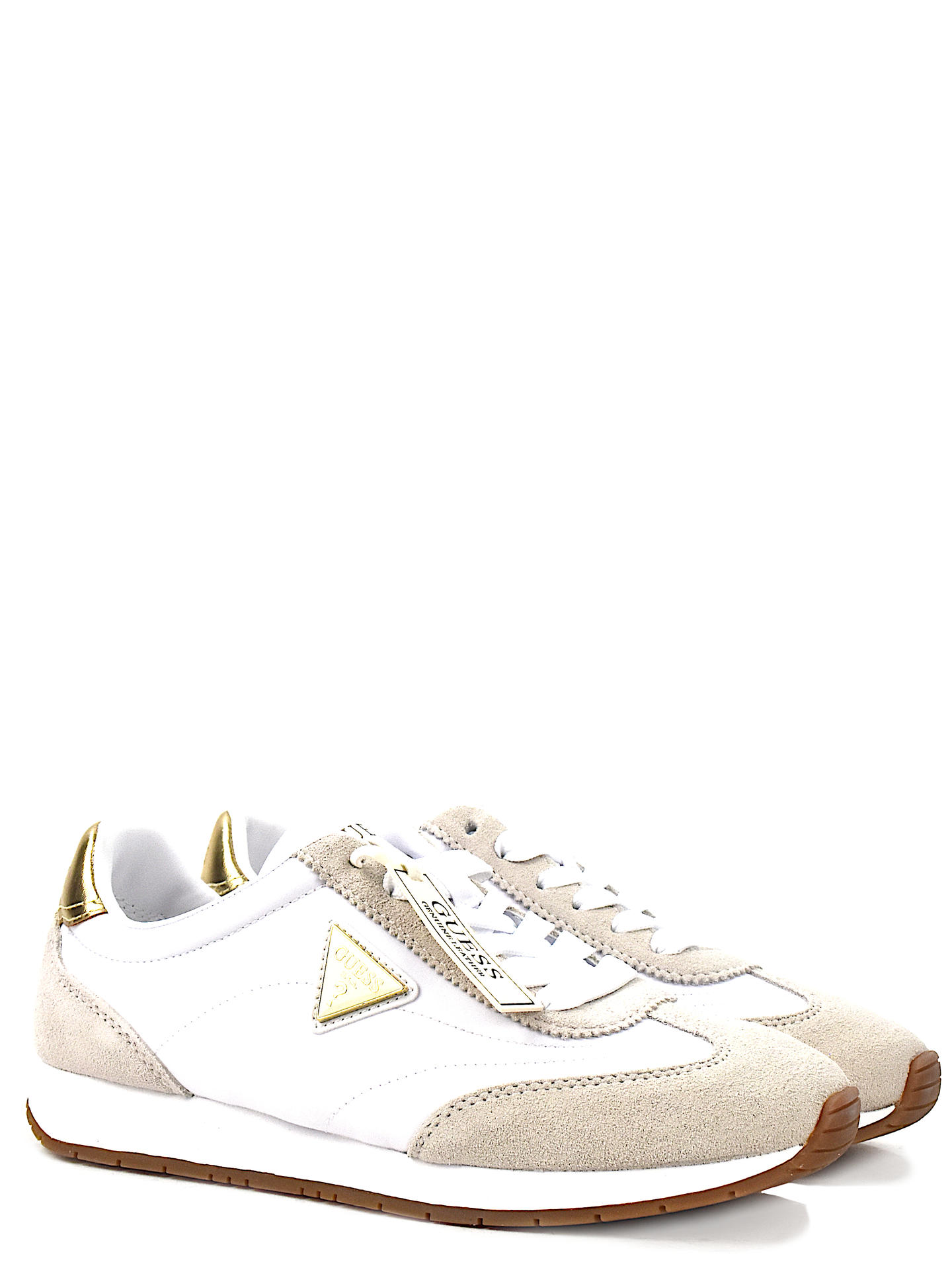 SNEAKERS GUESS JOGGIN BIANCO/ORO