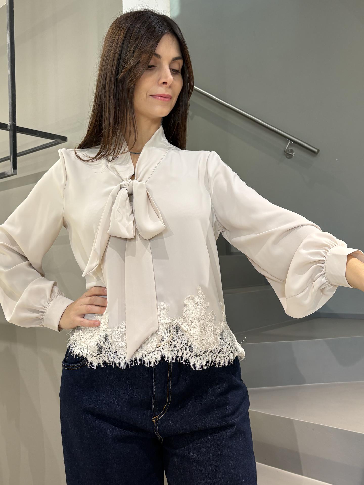MAGLIA SUSY MIX K2316N18 BIANCO