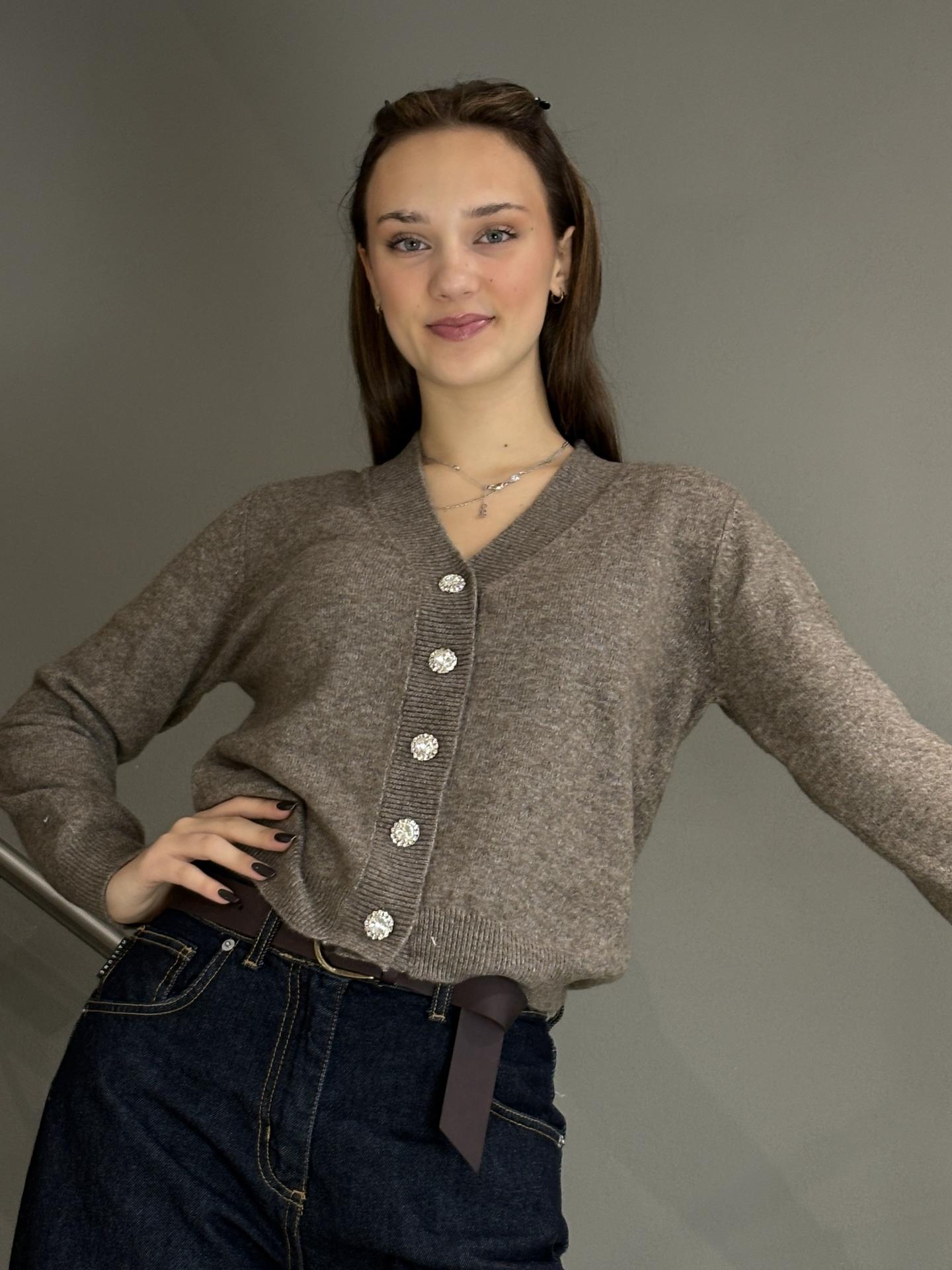 MAGLIA SUSY MIX K35327 FANGO