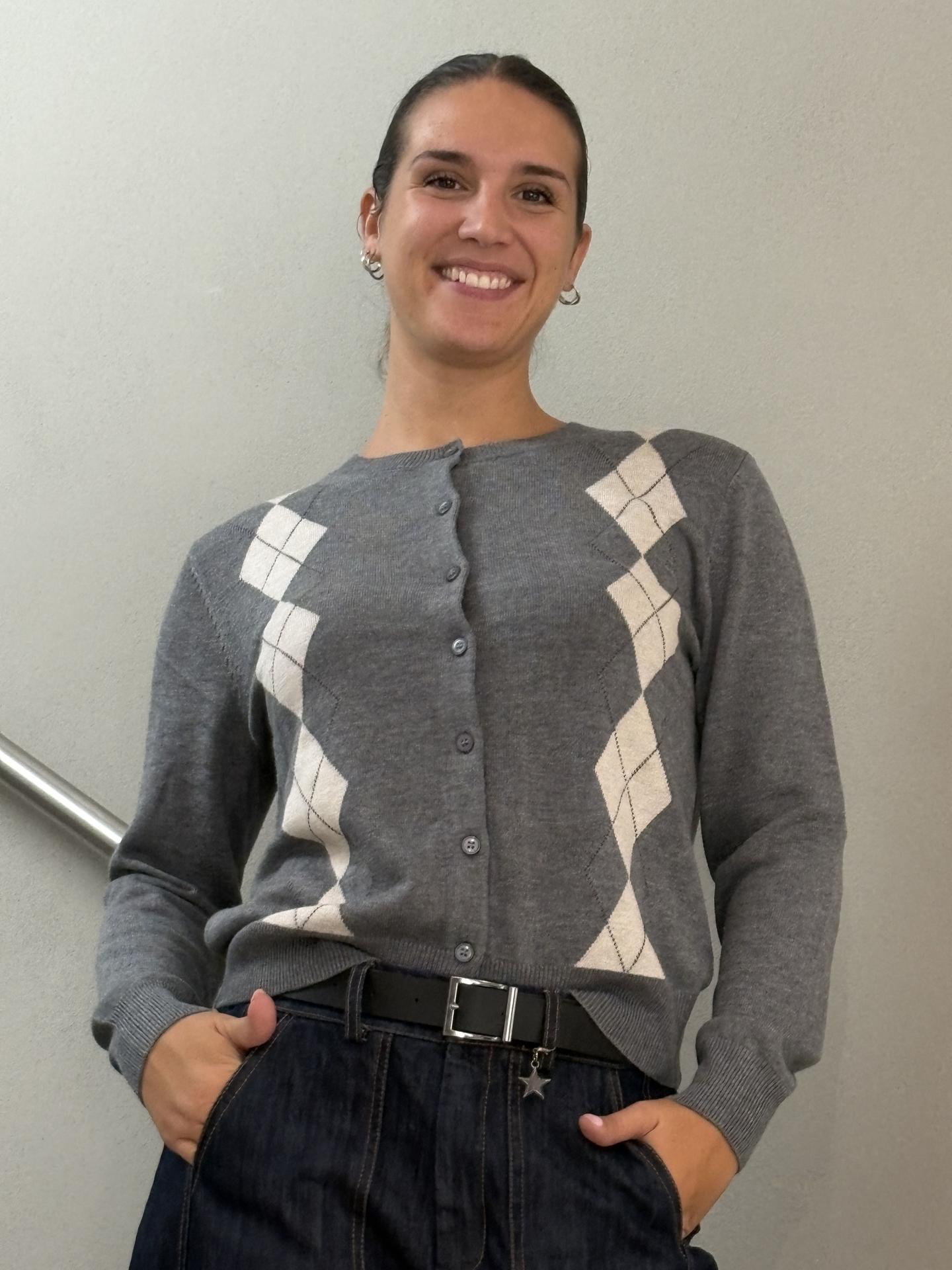 MAGLIA SUSY MIX M257 GRIGIO