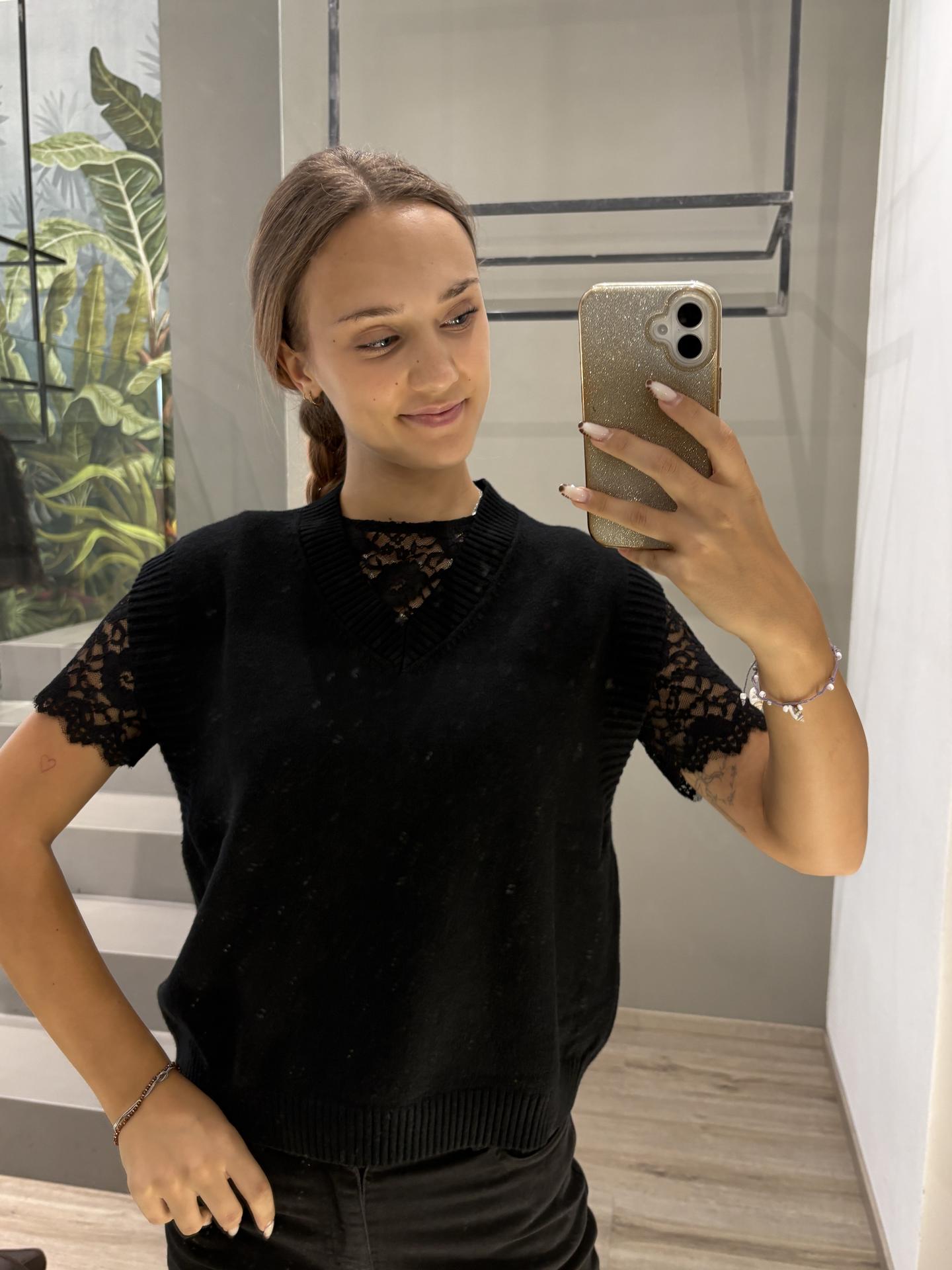 MAGLIA SUSY MIX M313 NERO