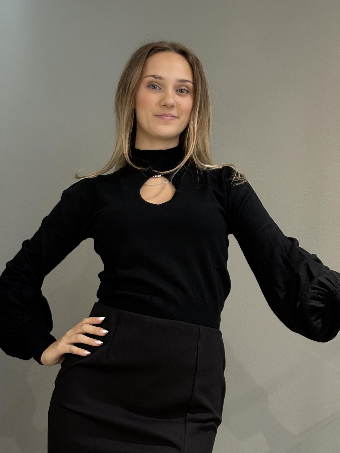 MAGLIA SUSY MIX M339 NERO
