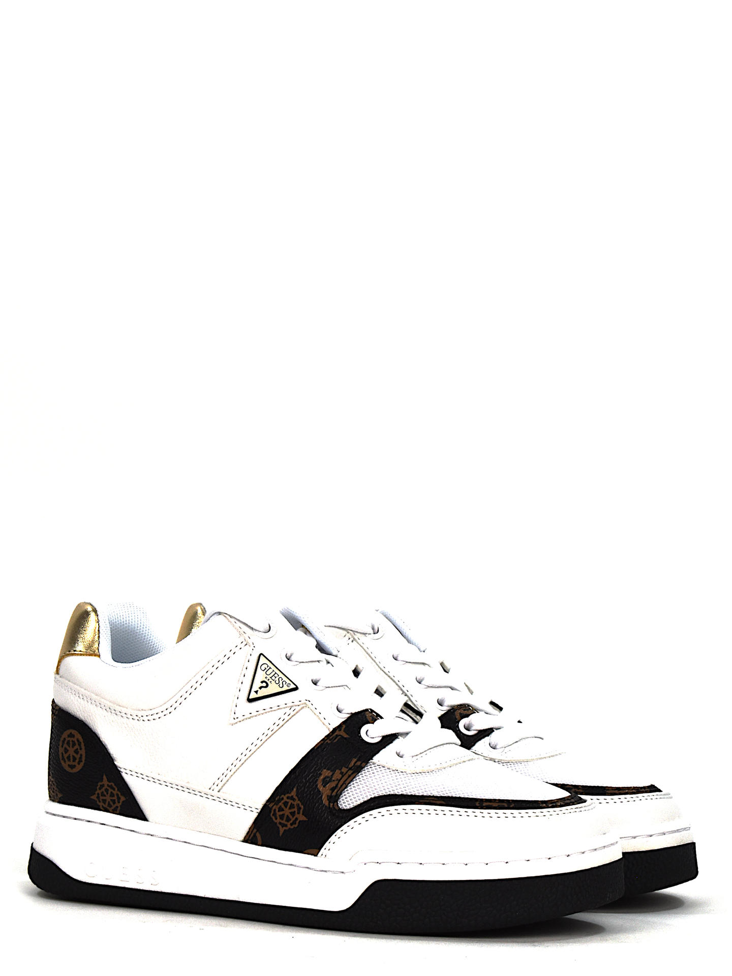 SNEAKERS GUESS MARLEW BIANCO/CUOIO