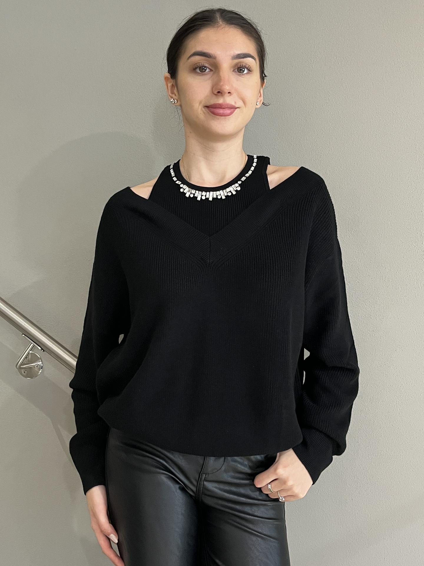 MAGLIA LIU.JO WEAR MF5126 NERO