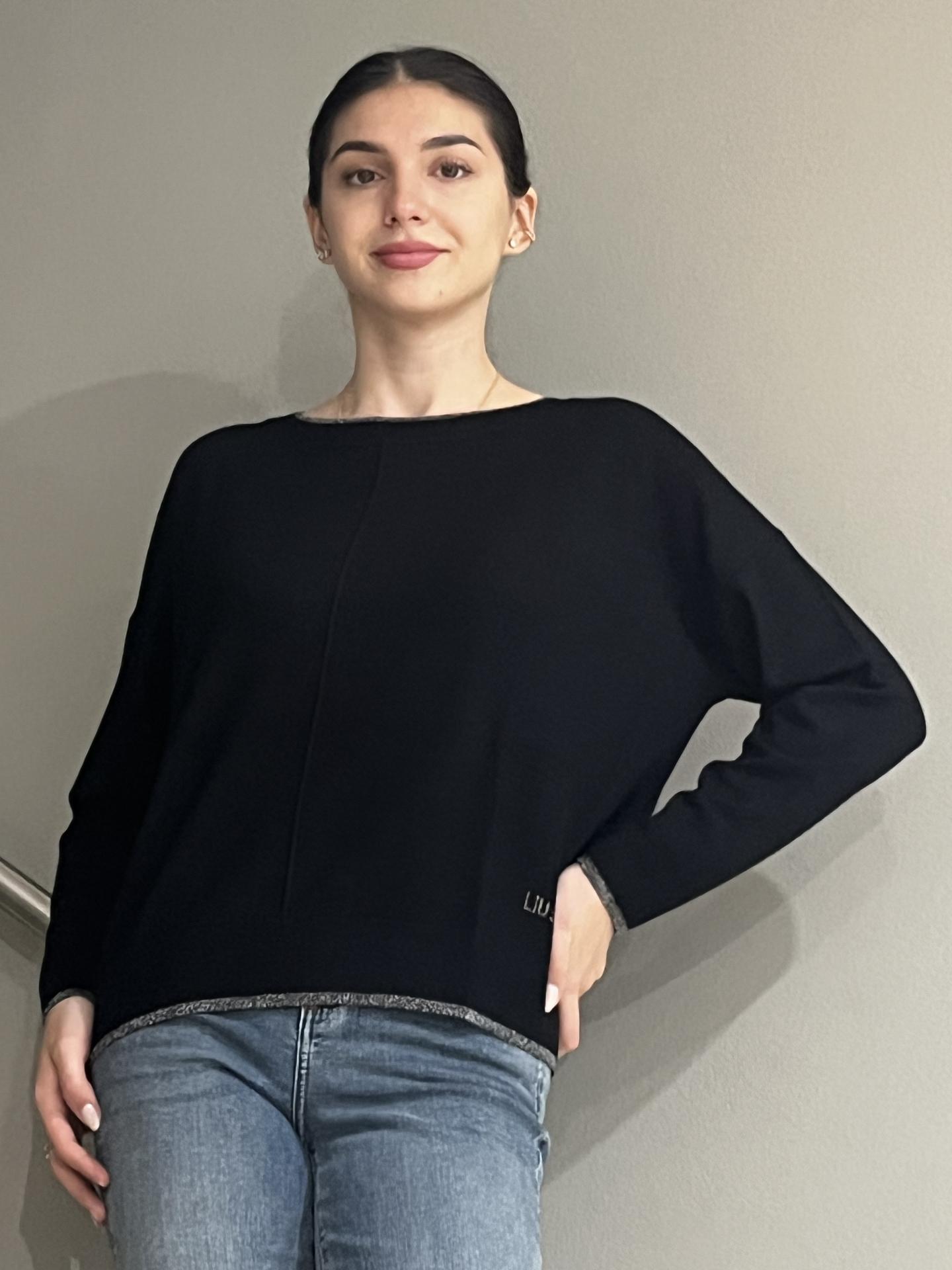 MAGLIA LIU.JO WEAR MF5228 NERO