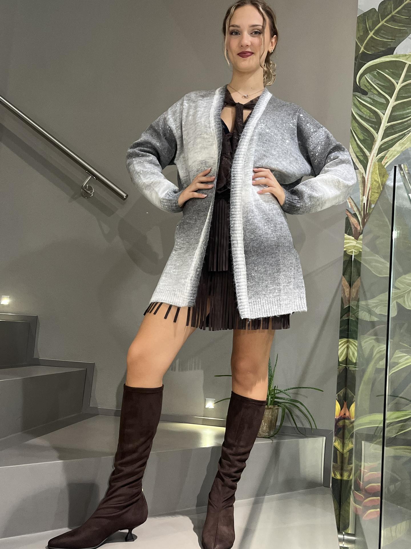 MAGLIA LIU.JO WEAR MF5248 GRIGIO