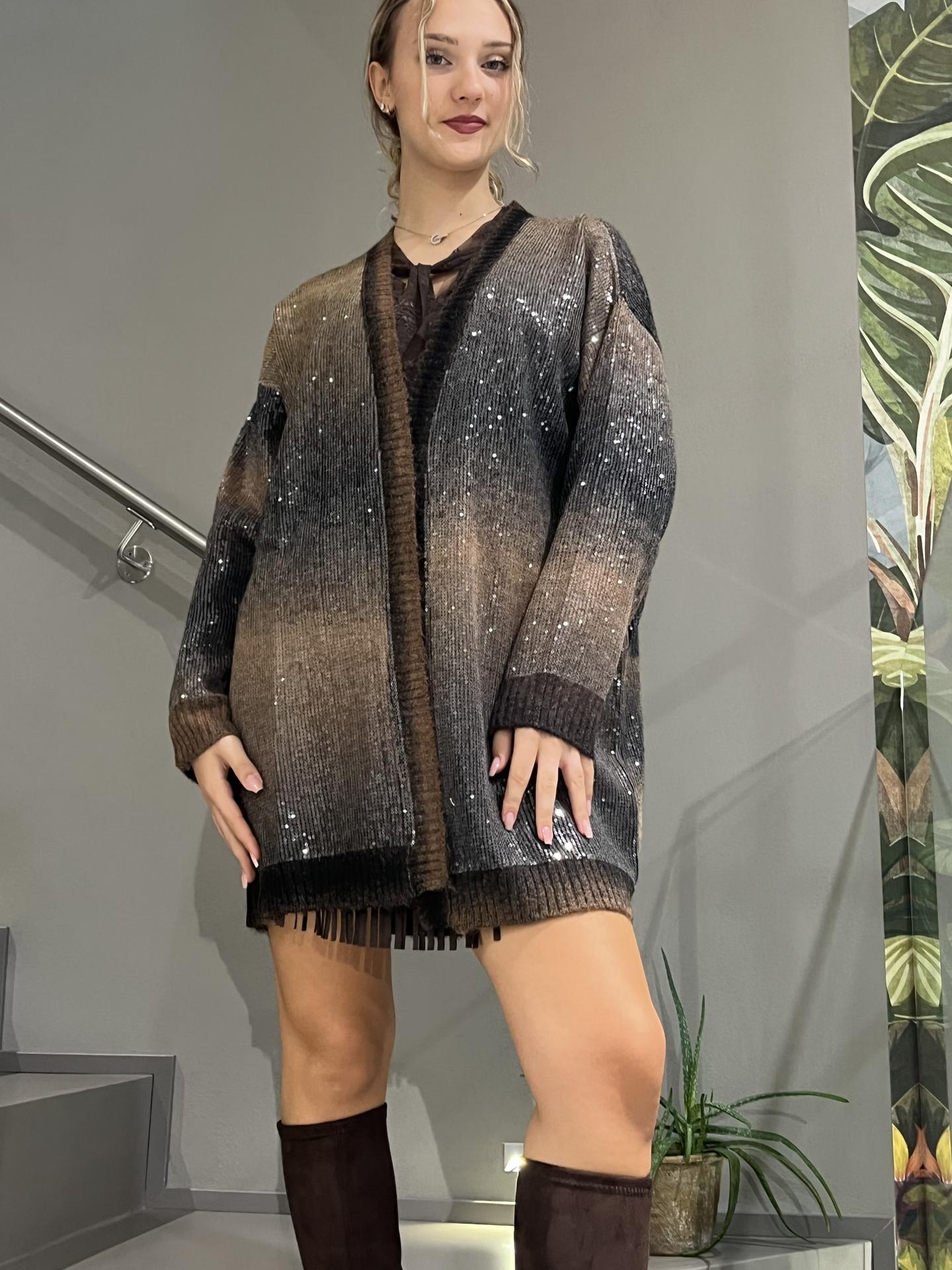 MAGLIA LIU.JO WEAR MF5248 MARRONE