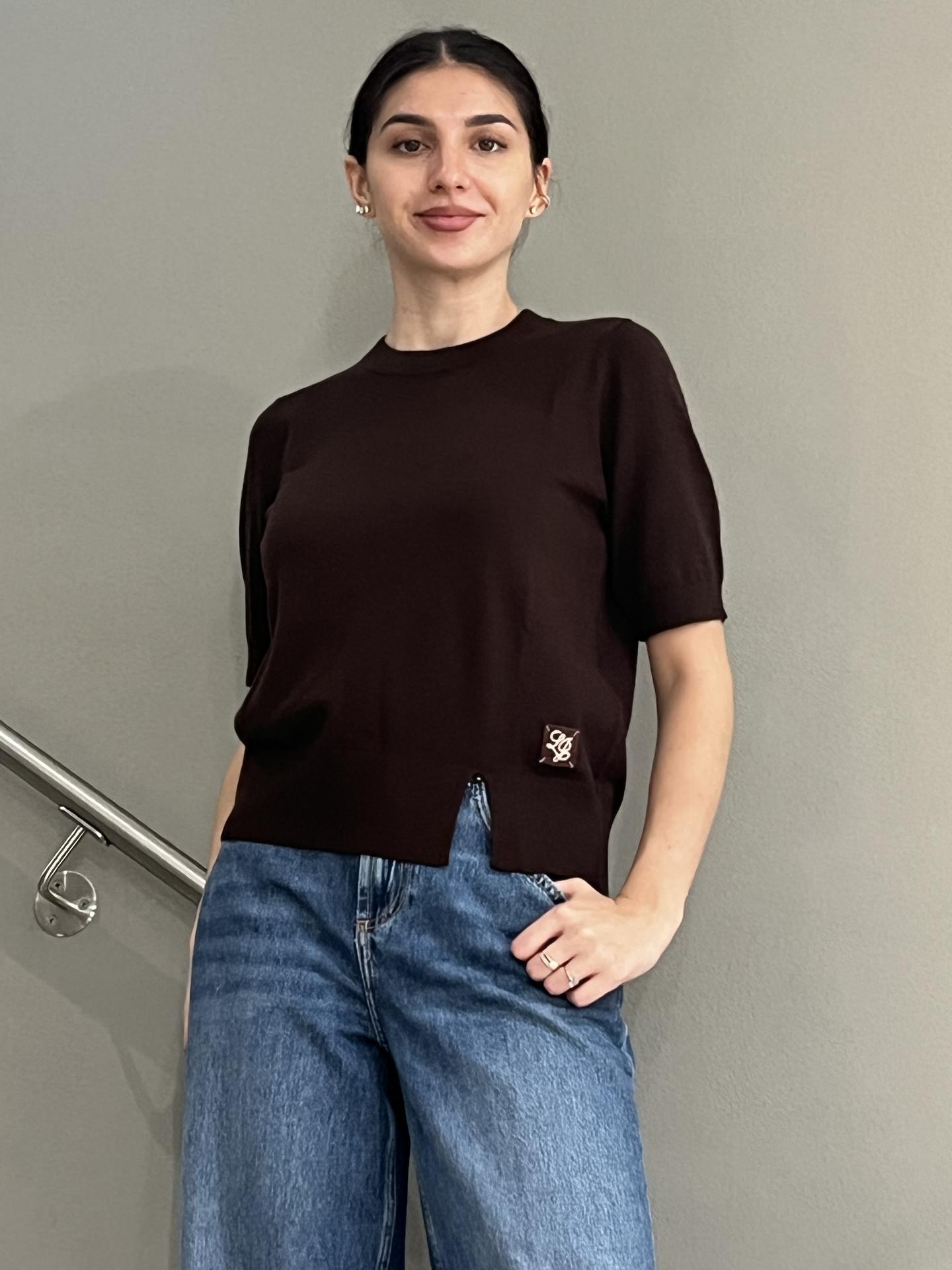 MAGLIA LIU.JO WEAR MF5377 MARRONE