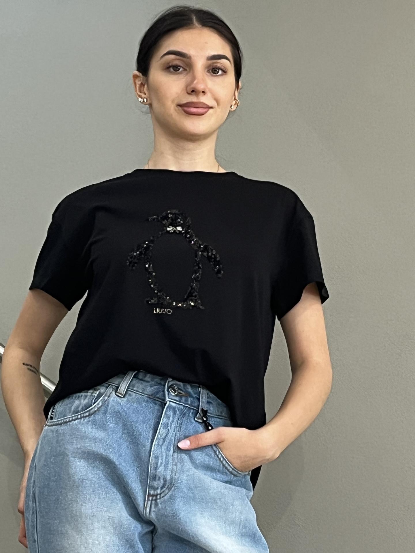 MAGLIA LIU.JO WEAR MF5412 NERO