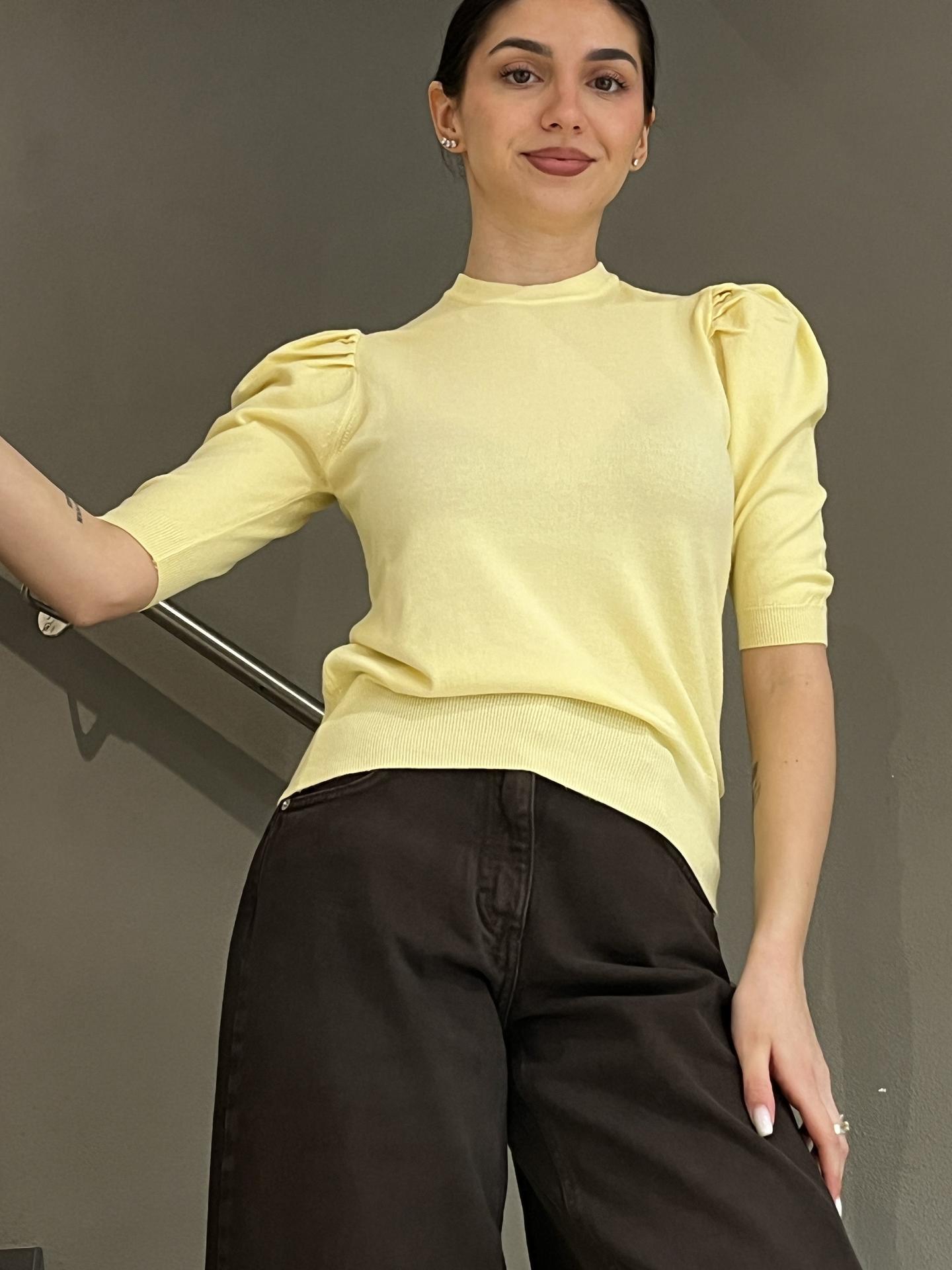 MAGLIA HAVEONE MNCP447 GIALLO