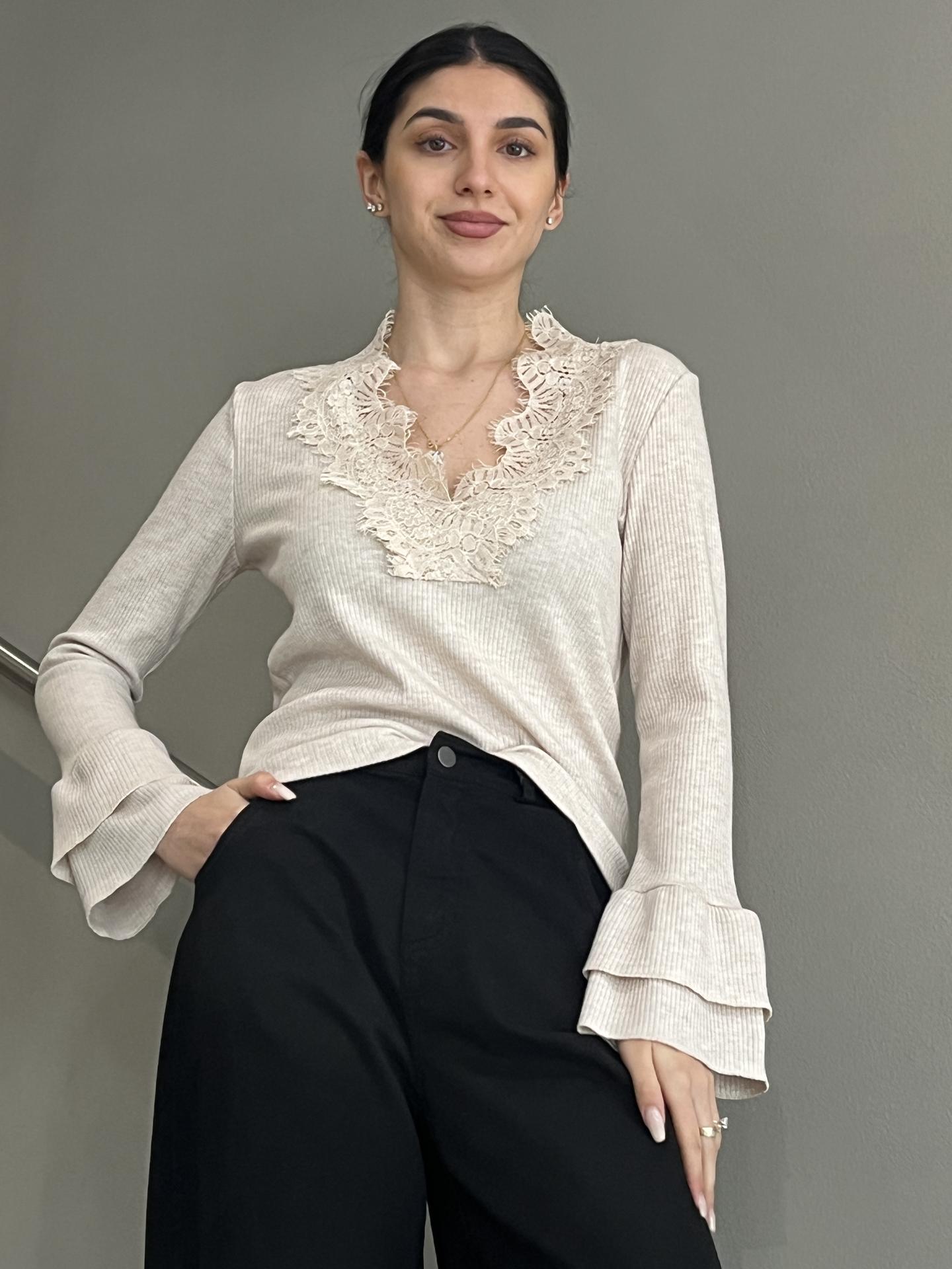 MAGLIA HAVEONE MVSP282 BEIGE