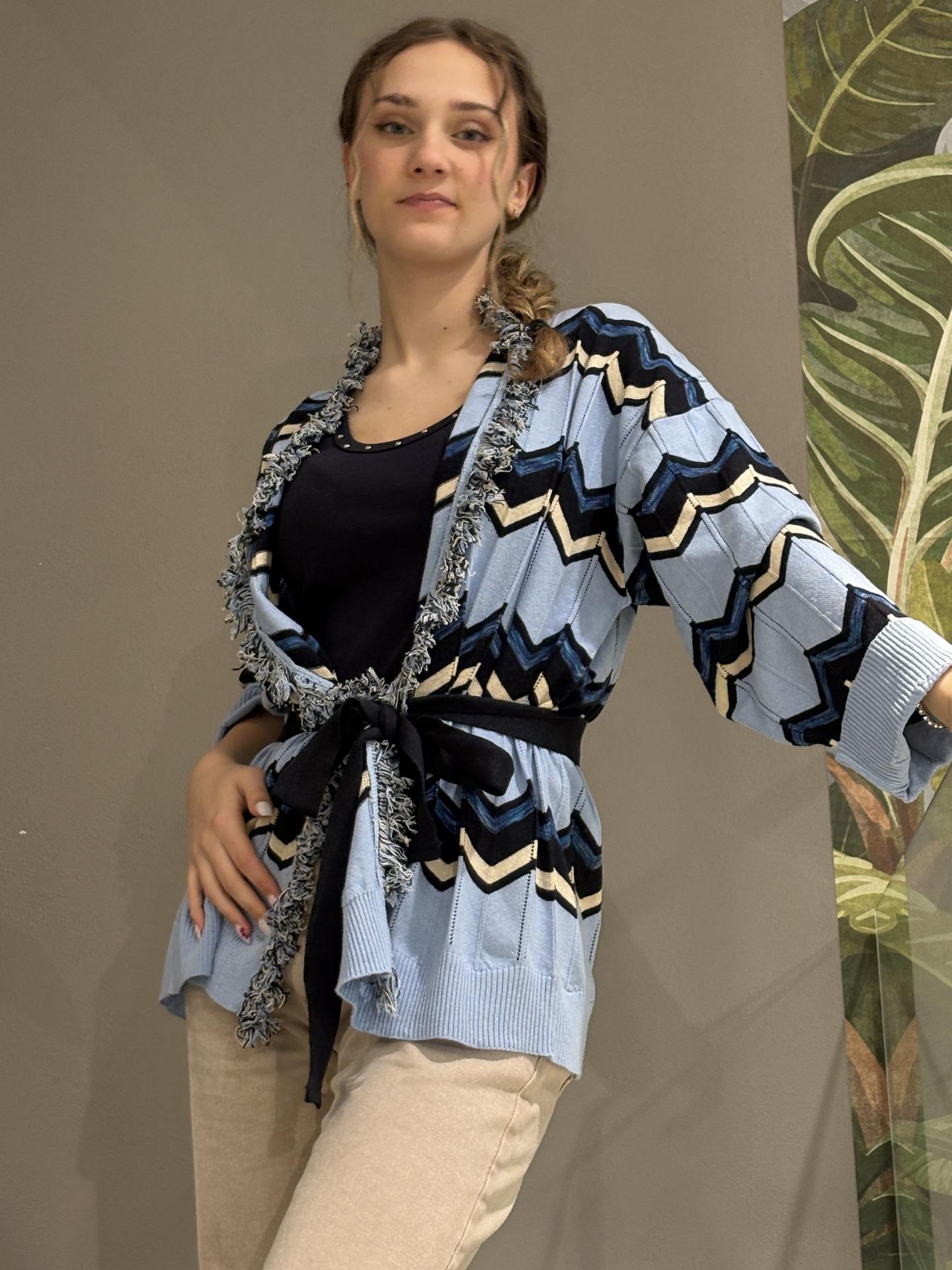 MAGLIA TENSIONE IN FIRENZE P6HMG40A414 AZZURRO