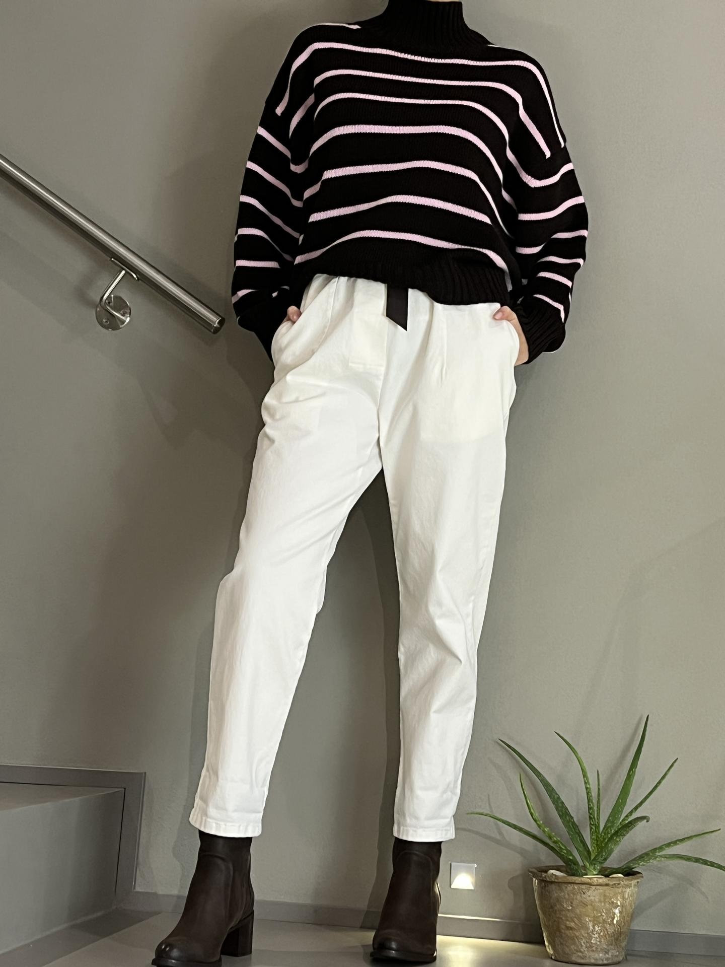 PANTALONE MOTEL PA3738 BIANCO