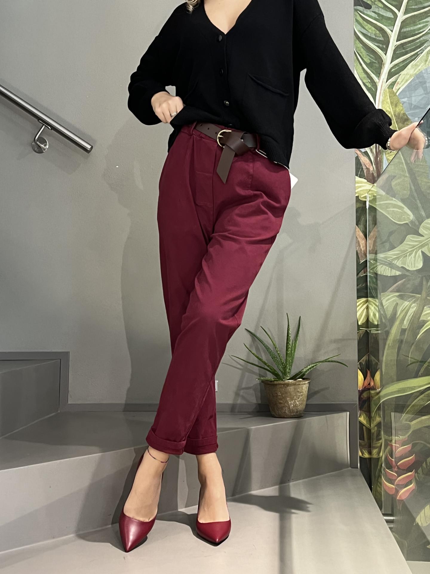 PANTALONE MOTEL PA3738 BORDEAUX