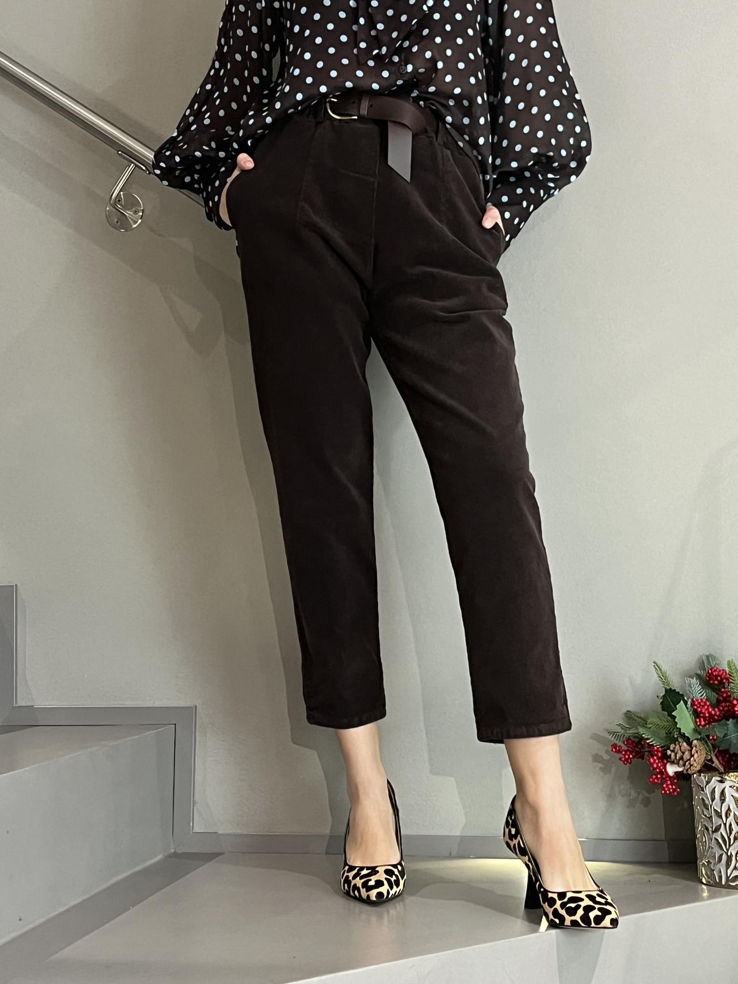 PANTALONE MOTEL PA3825 MARRONE