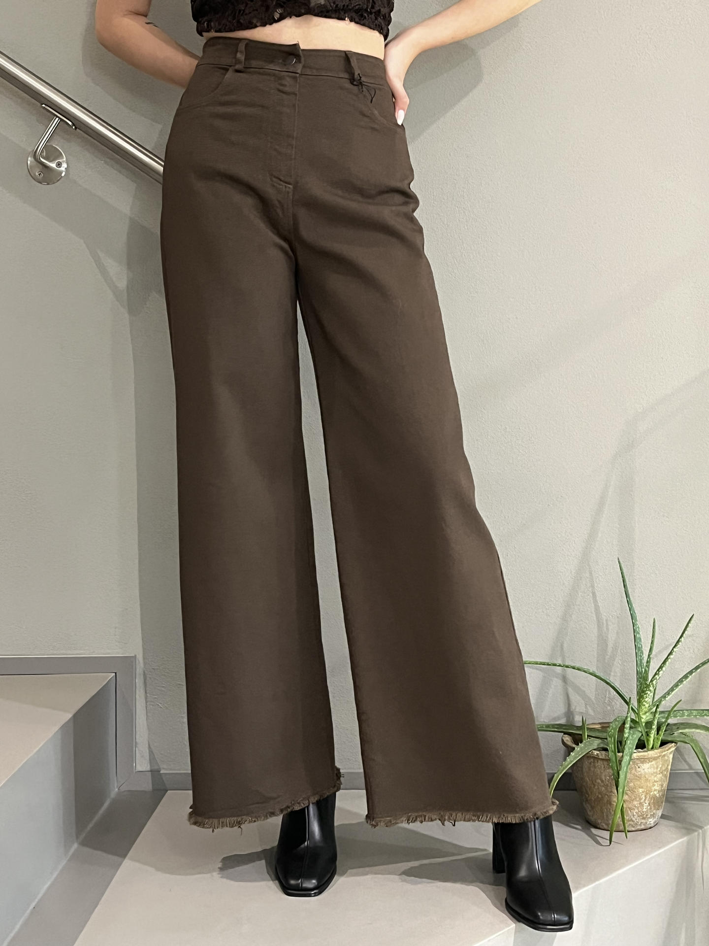 JEANS TENSIONE IN FIRENZE PA3893 MARRONE