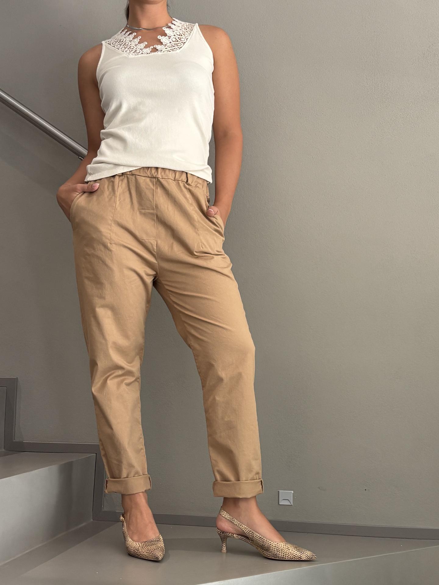 PANTALONE MOTEL PA5156 BEIGE