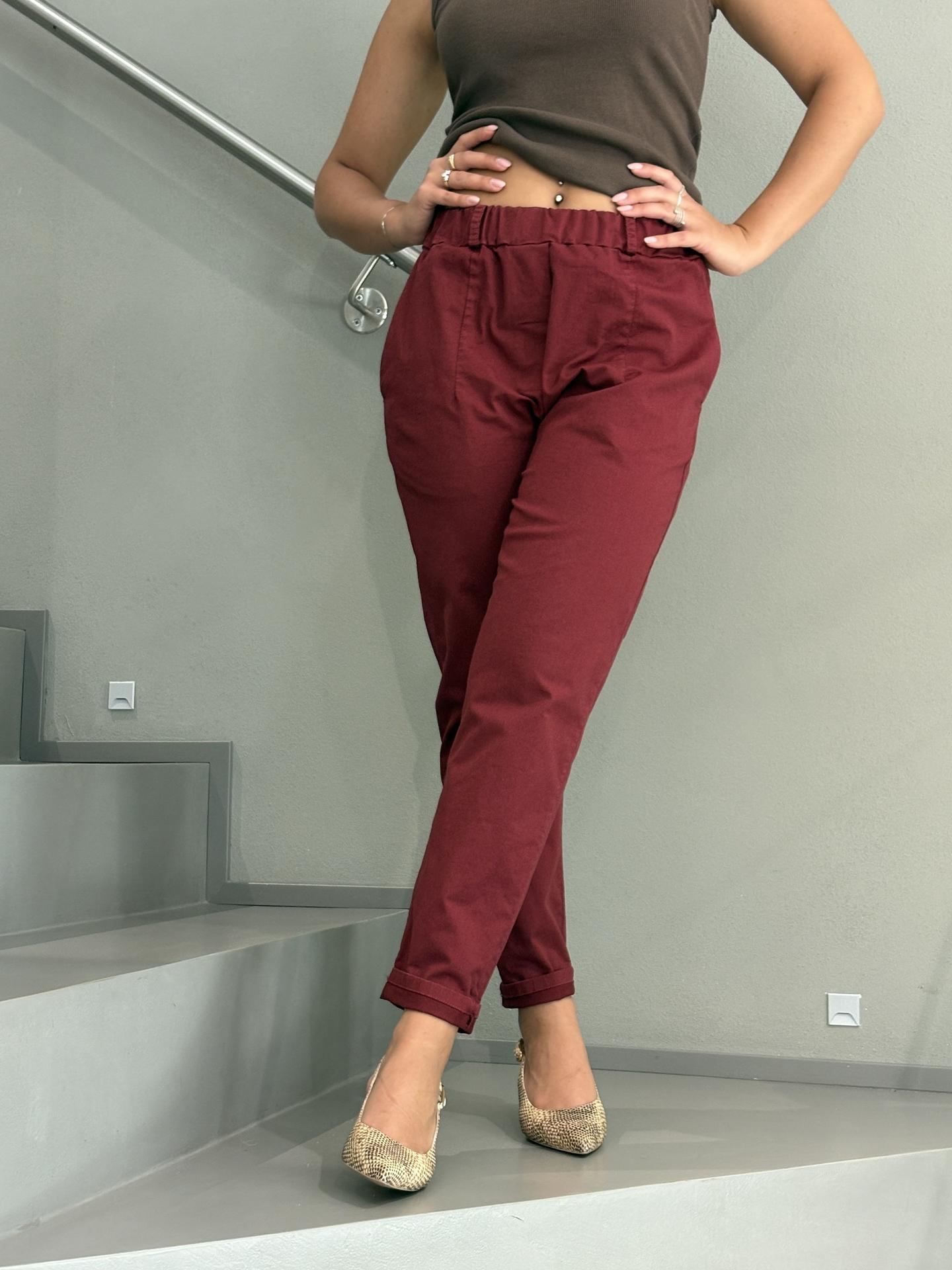 PANTALONE MOTEL PA5156 BORDEAUX