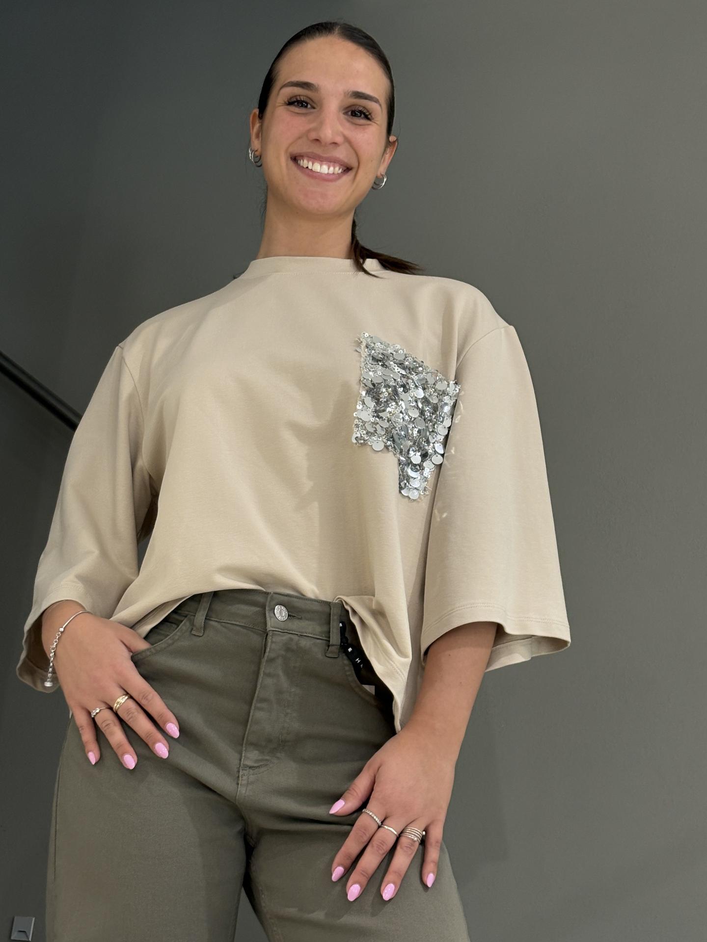 MAGLIA TENSIONE IN FIRENZE PE260157 BEIGE