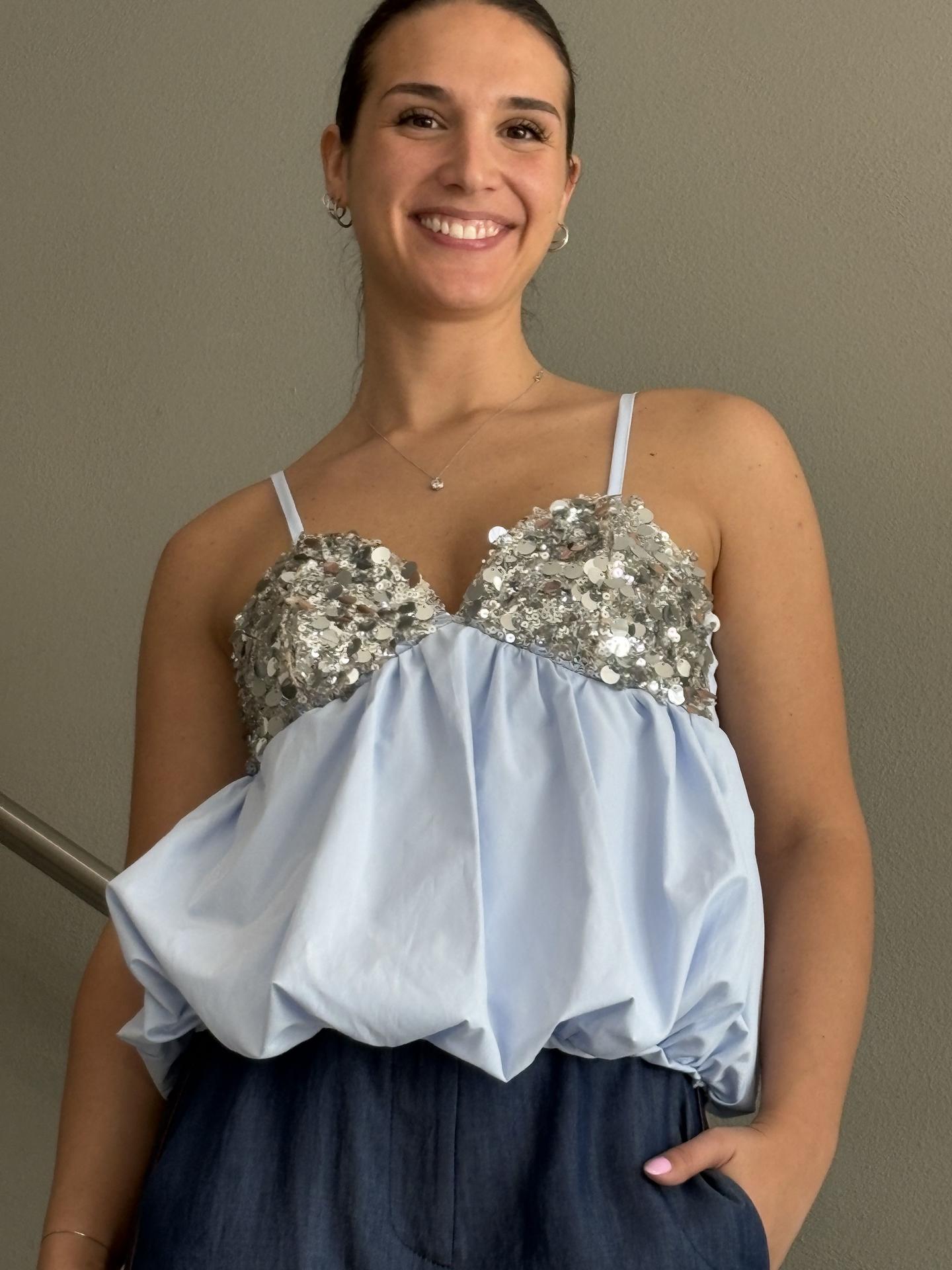 MAGLIA TENSIONE IN FIRENZE PE260200 AZZURRO